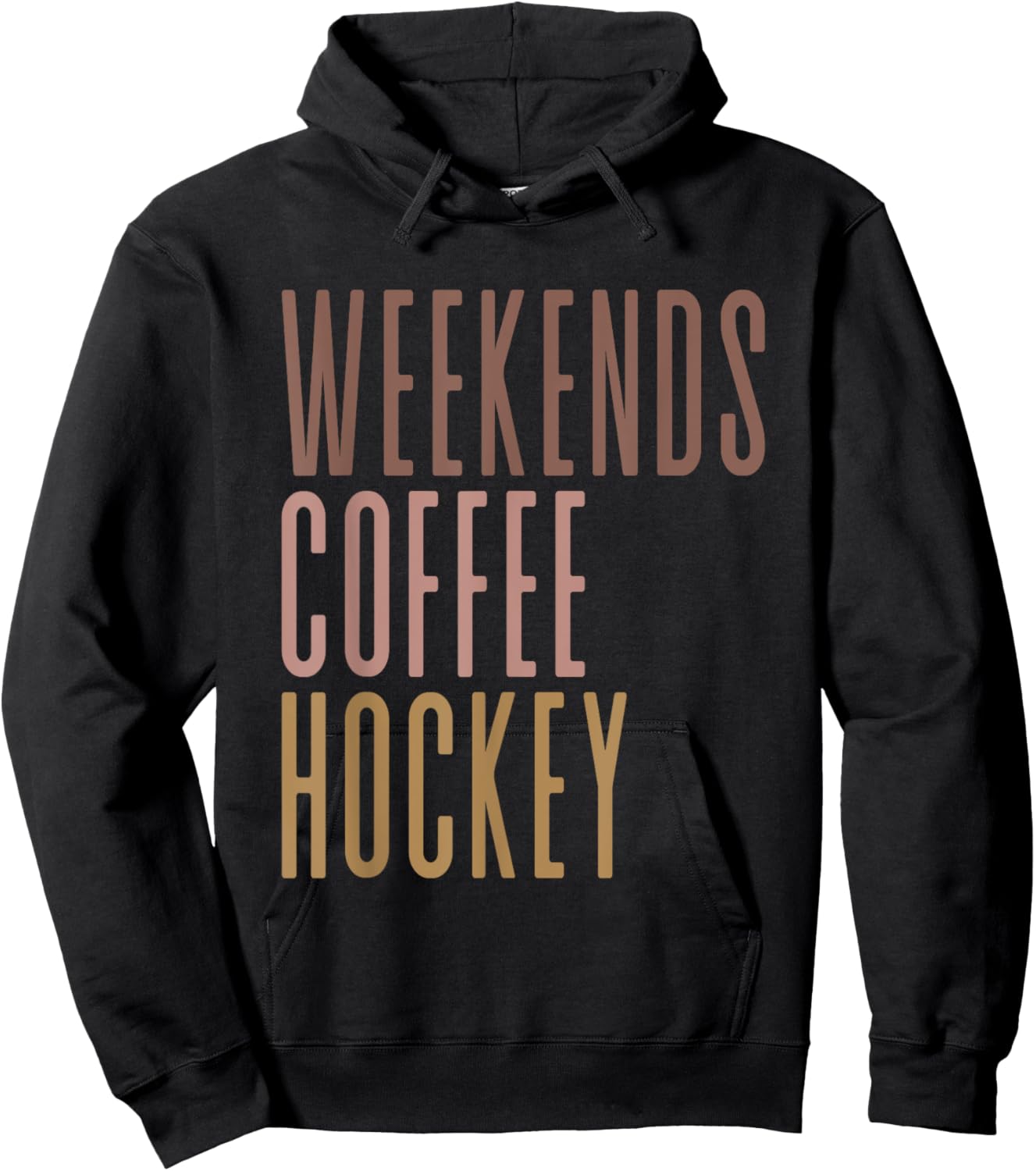 Weekends Coffee Hockey Hoodie - Hoodie | Black