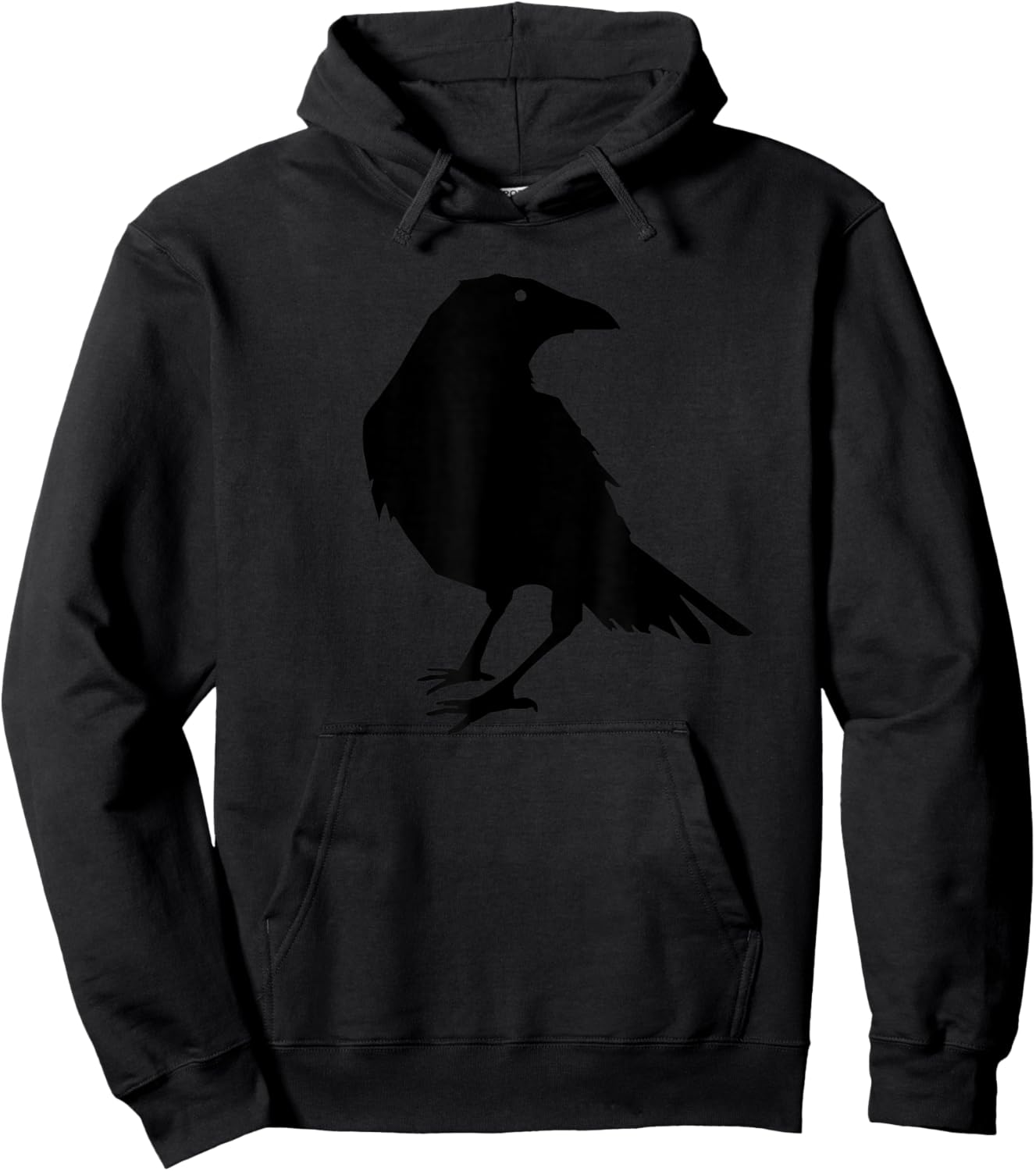 Beautiful Black Crow Raven Bird Silhouette Hoodie - Hoodie | Black