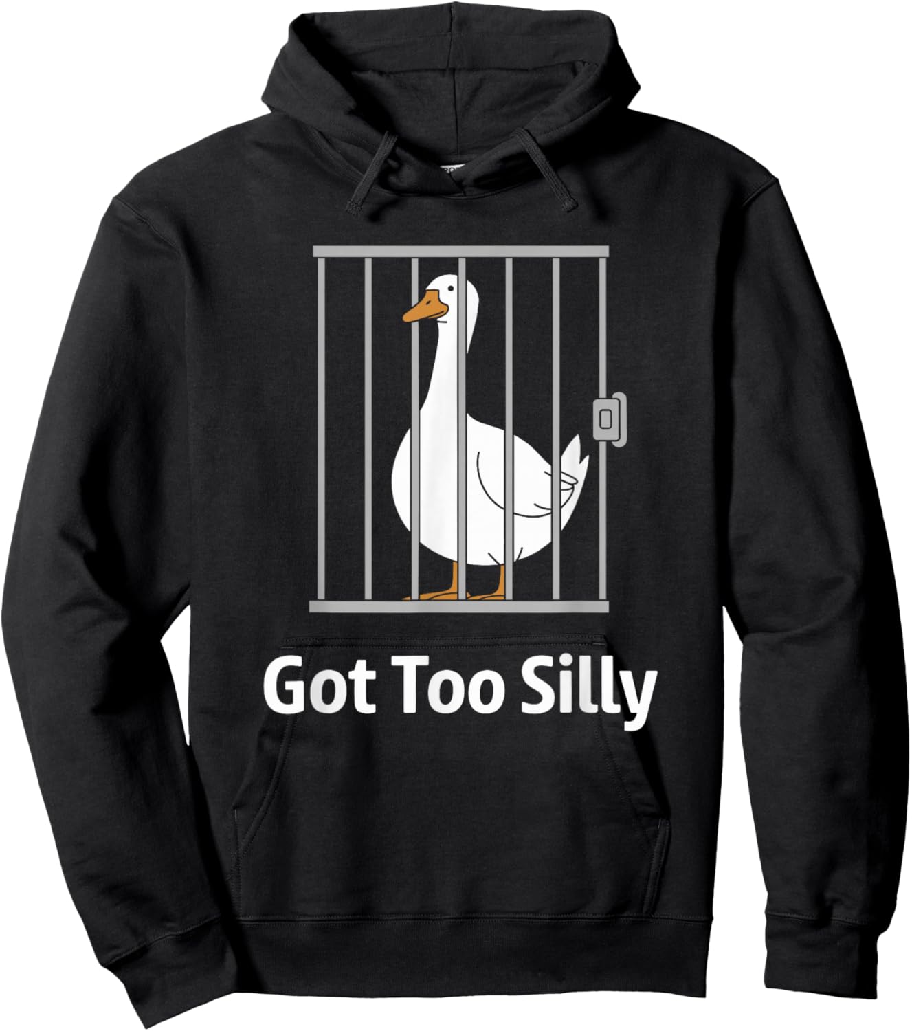 Got Too Silly Funny Goose Pun Humor Shirt for Animal Lovers Hoodie - Hoodie | Black