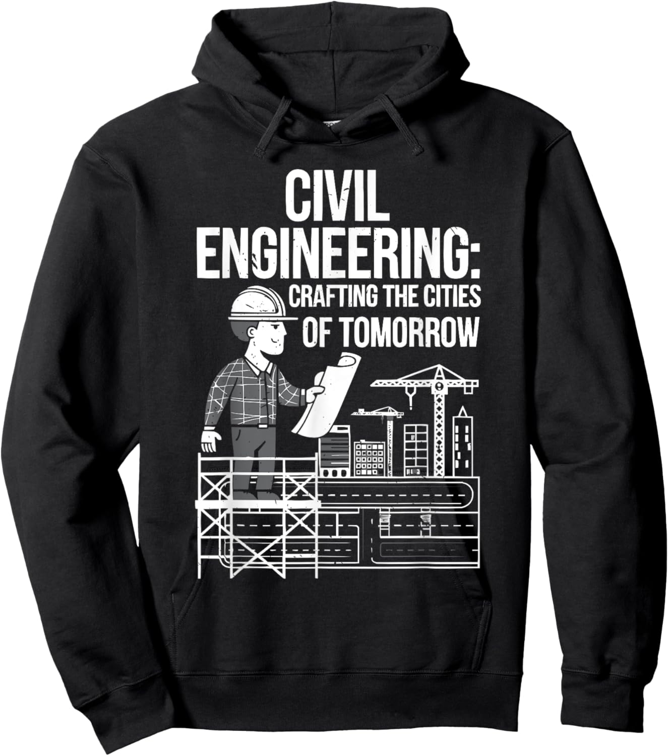 Civil Engineer Engineering Job Bridge Profession Hoodie - Hoodie | Black