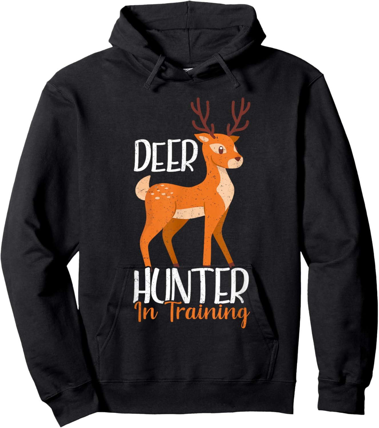 Deer Hunter In Training Funny Deer Hunting Hoodie - Hoodie | Black