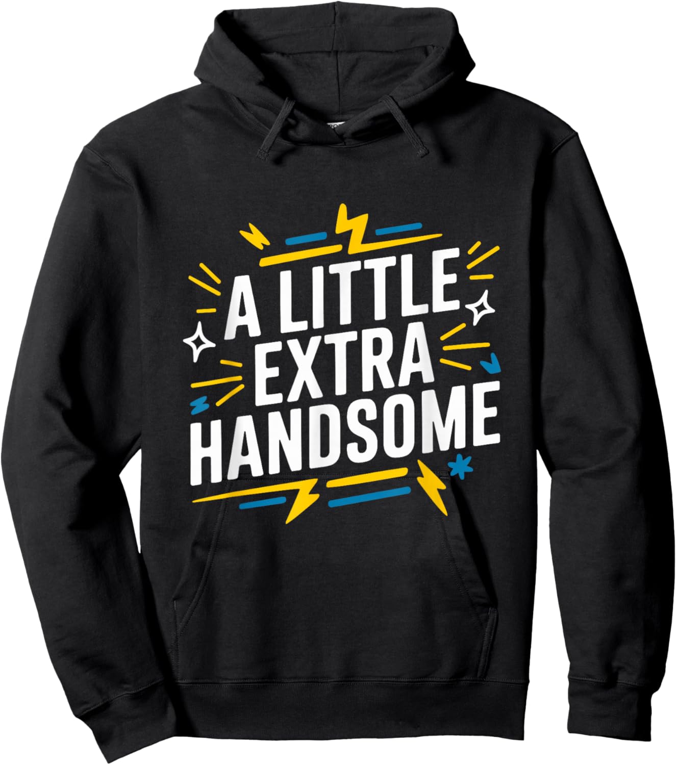 A Little Extra Handsome, Down Syndrome Awareness Day Hoodie - Hoodie | Black