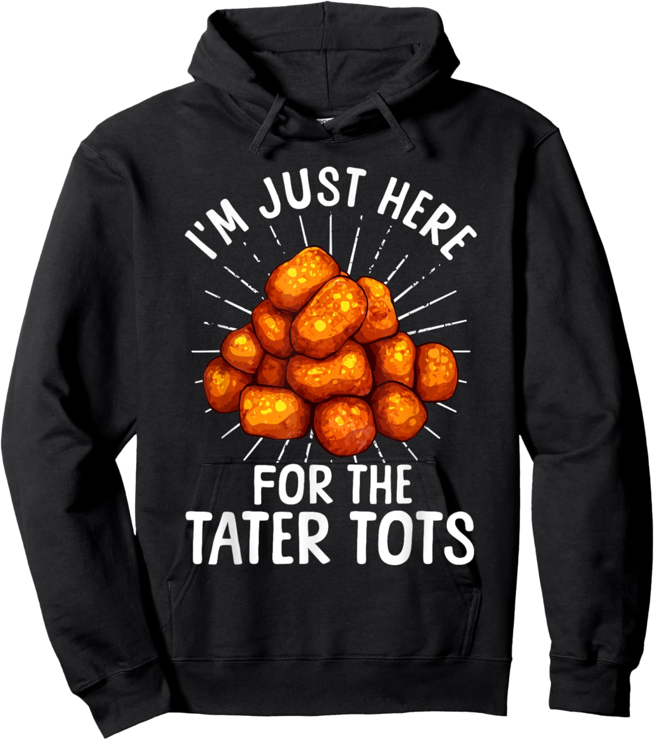 Funny Tater Tot Gift Tater Tot Accessories & Stuff Tater Tot Design Women Kids Toddlers Tater Tot Lover - Black, Small, , Short Sleeve Hoodie - Hoodie | Black