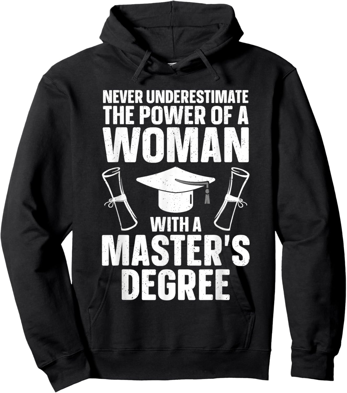 Masters Degree Graduation Art Girls Masters Degree Hoodie - Hoodie | Black