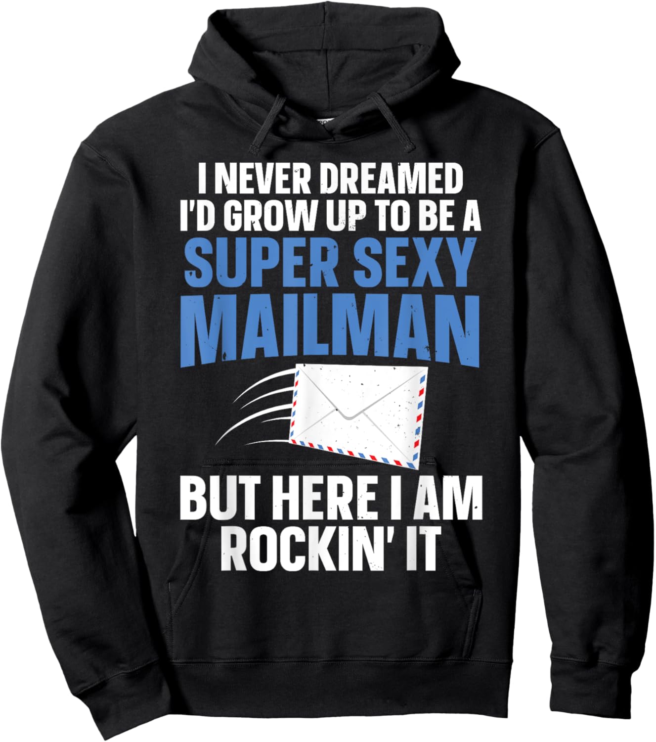 Cool Mailman Art Postal Worker Post Office Mail Man Hoodie - Hoodie | Black