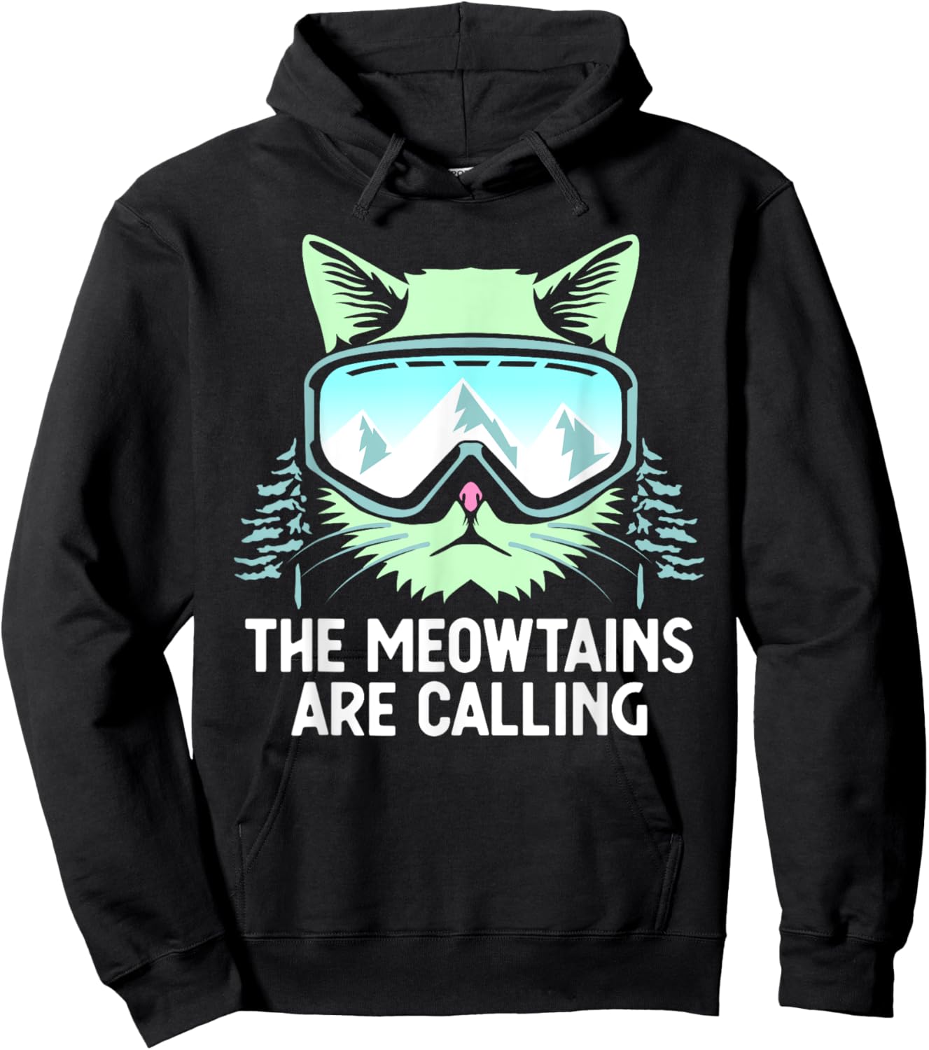 Snowboarding Skiing Art Women Kid Winter Sport Skier Hoodie - Hoodie | Black