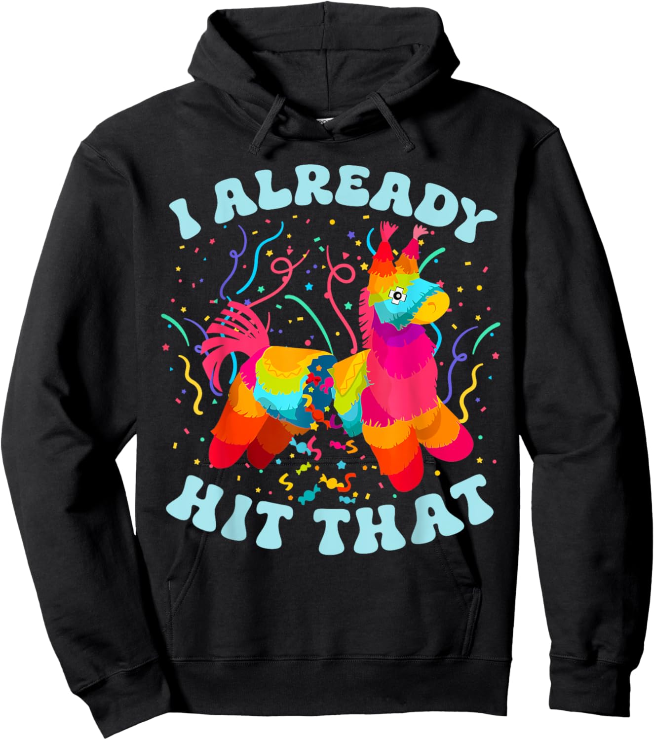 Funny I Already Hit That Pinata Mexico Cinco De Mayo Boys Hoodie - Hoodie | Black