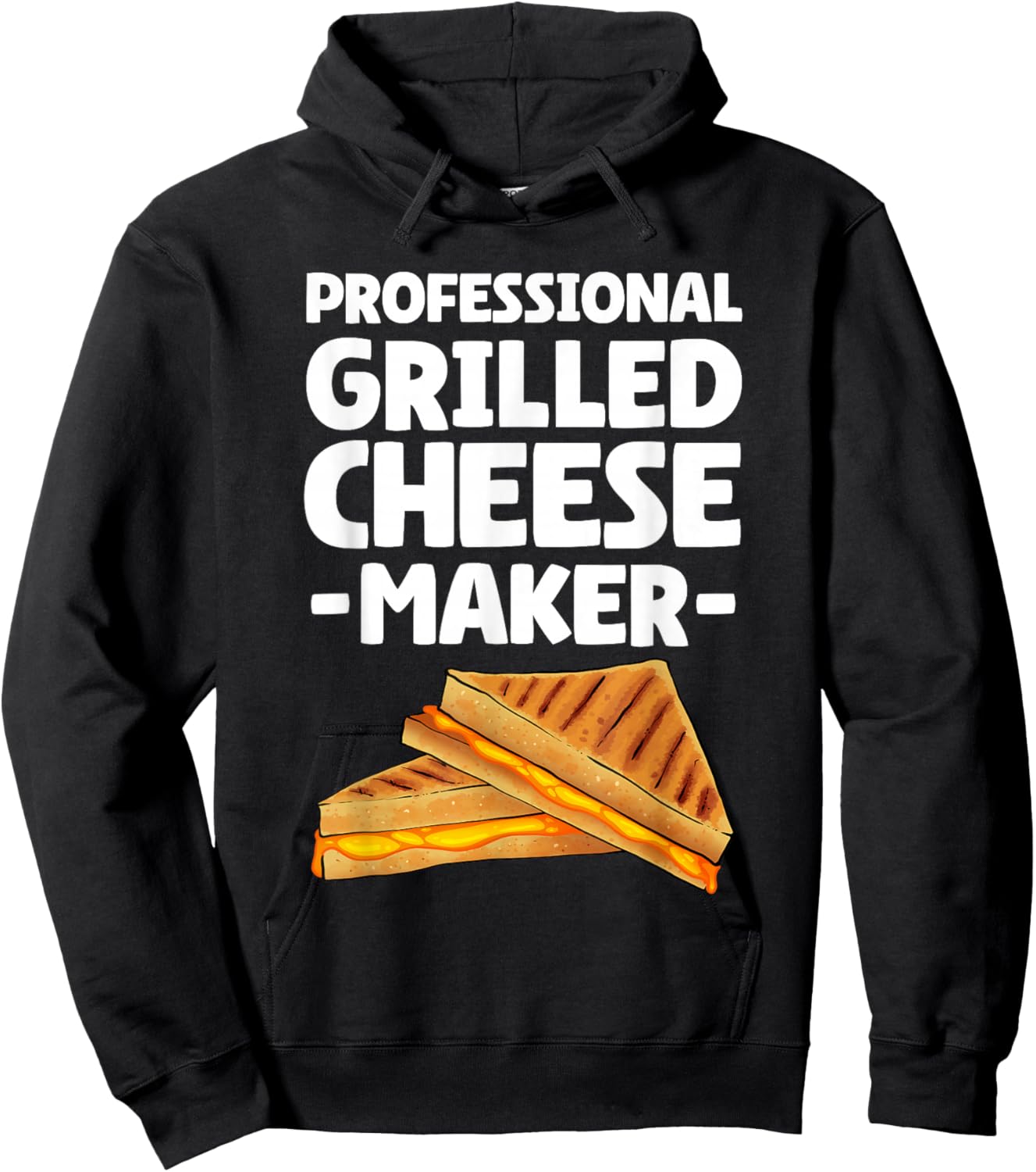 Funny Grilled Cheese Maker Art Women Grilled Cheese Hoodie - Hoodie | Black