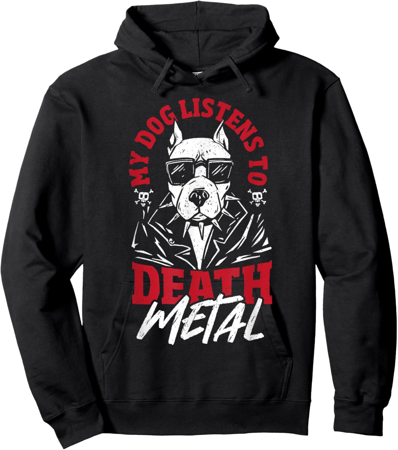 Metalhead Headbanger Heavy Rock Music Lover Death Metal Dog Women Hoodie - Hoodie | Black