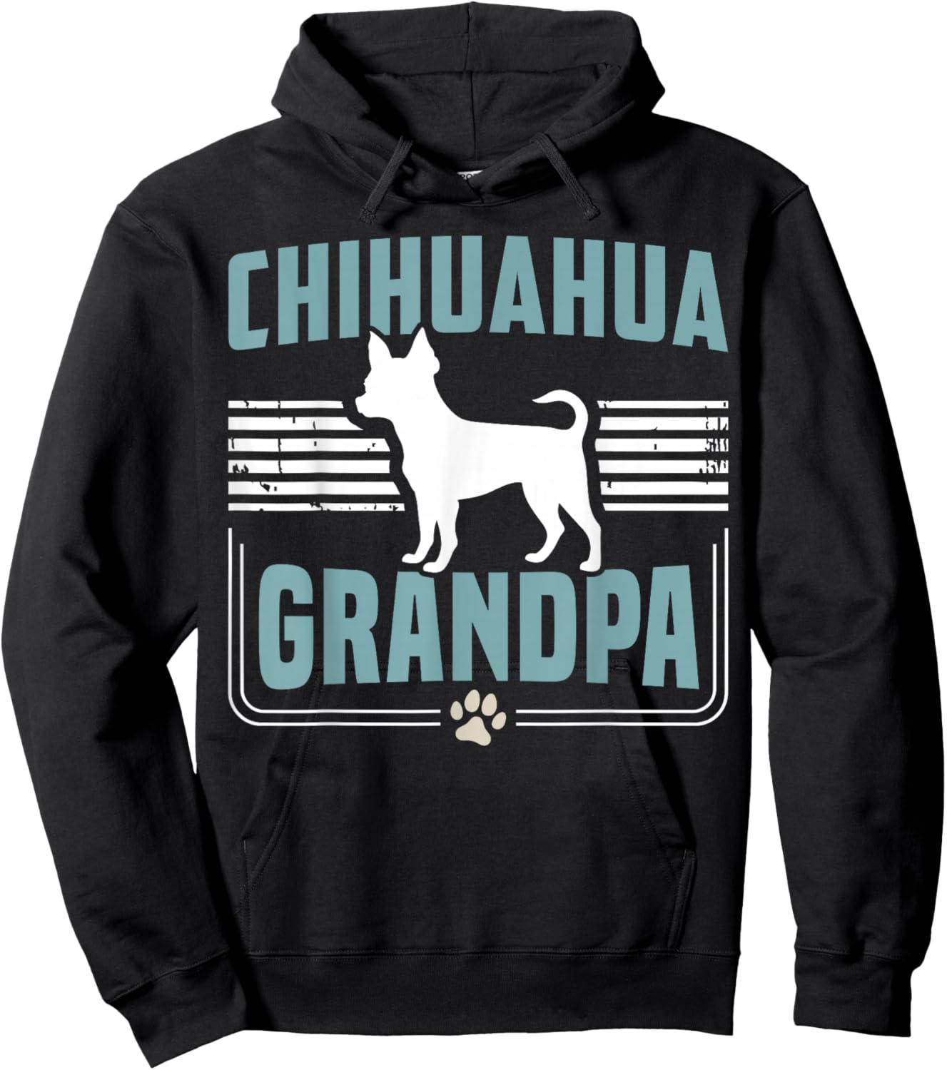 Chihuahua Grandpa Chihuahua Dog Hoodie - Hoodie | Black