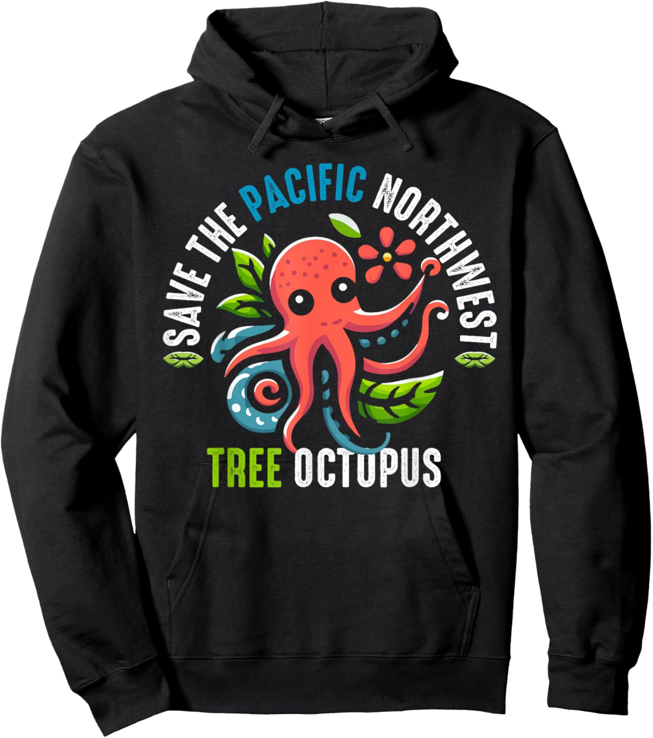 The Pacific Northwest Tree Octopus Hoodie - Hoodie | Black
