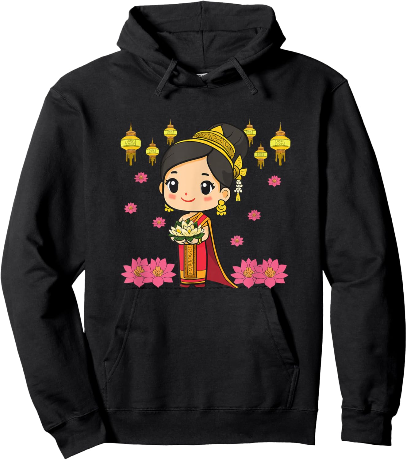 Laos Lao Laotian Happy Lao New Year Pim Mai Lao Hoodie - Hoodie | Black