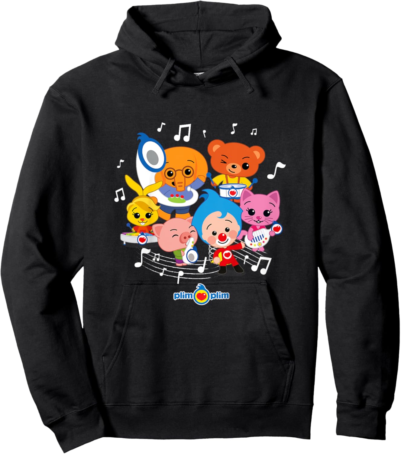 Kids Plim Plim The Kindness Hero - Colourful designs for children Hoodie - Hoodie | Black