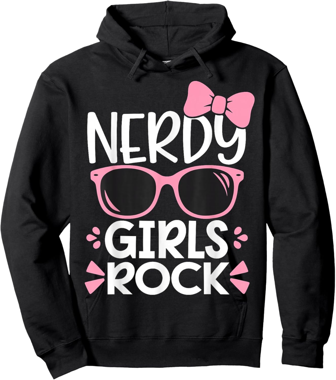 Nerdy Girls Rock Geek Hoodie - Hoodie | Black