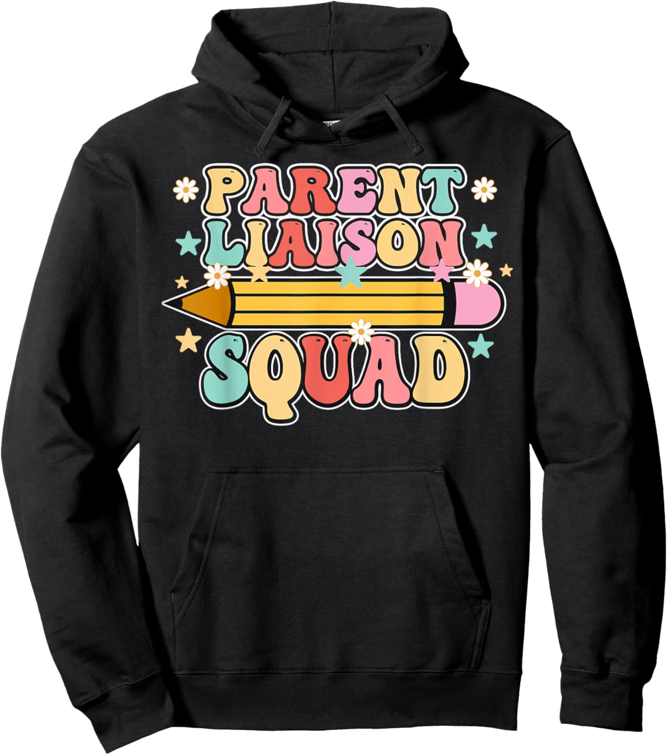 School Parent Liaison Squad Retro Back to School Hoodie - Hoodie | Black