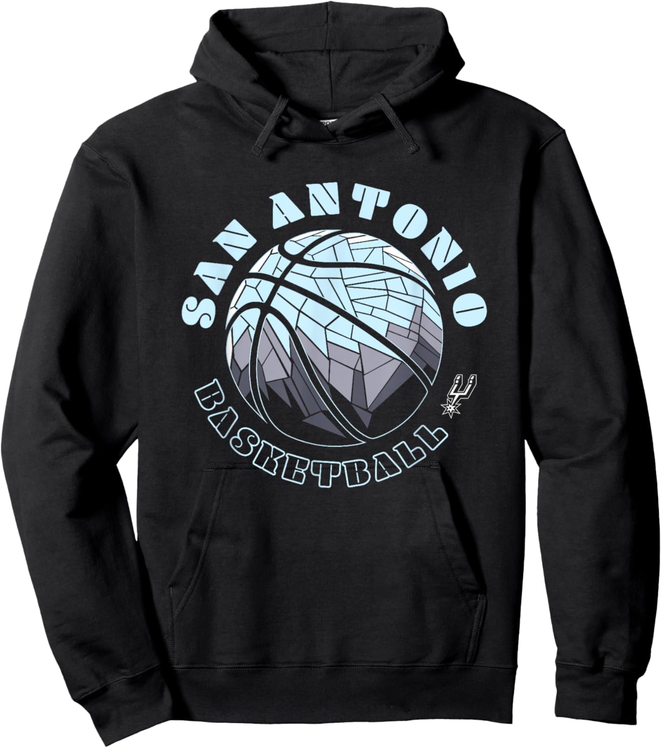 NBA San Antonio Spurs Neon Prism Basketball Hoodie - Hoodie | Black