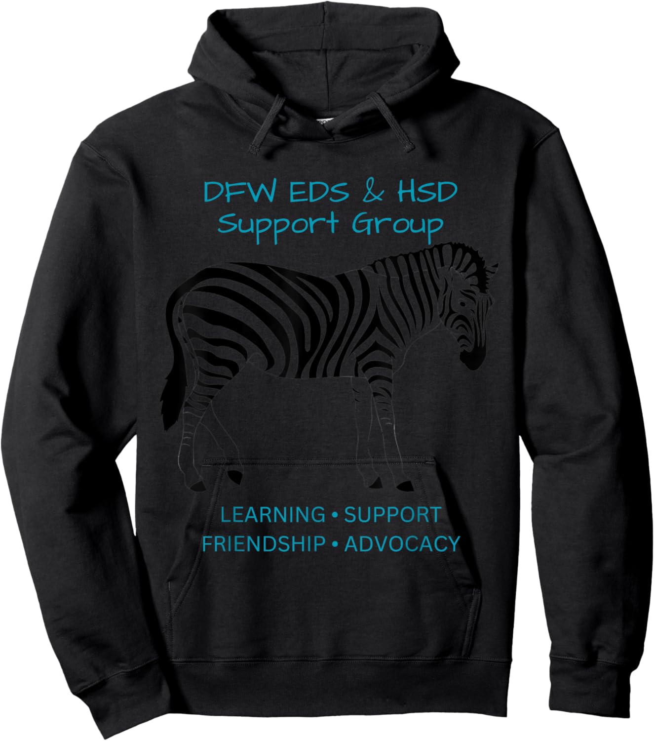 DFW EDS & HSD Support Group Logo Wear Hoodie - Hoodie | Black