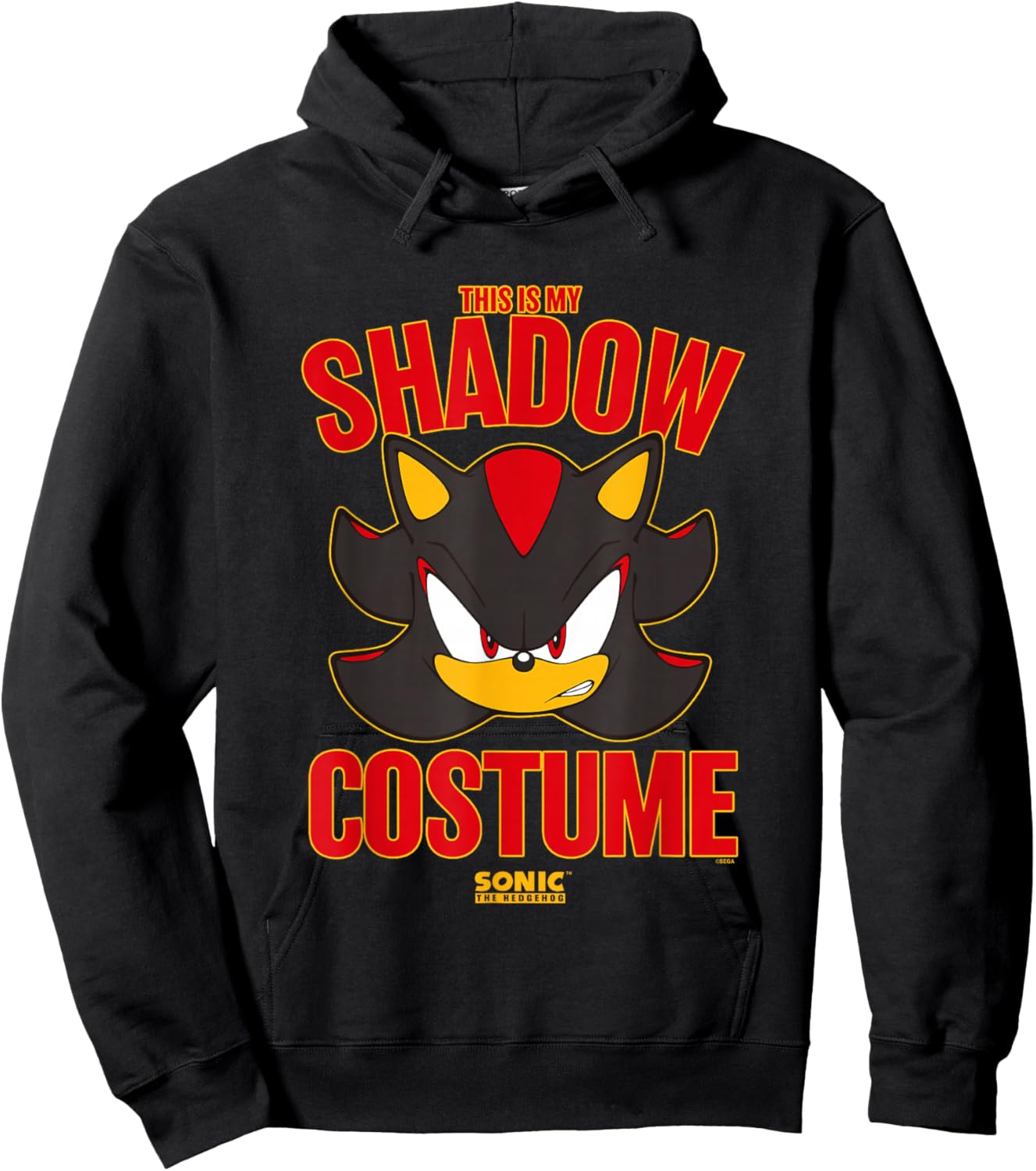 Sonic The Hedgehog Halloween This Is My Shadow Costume Hoodie - Hoodie | Black