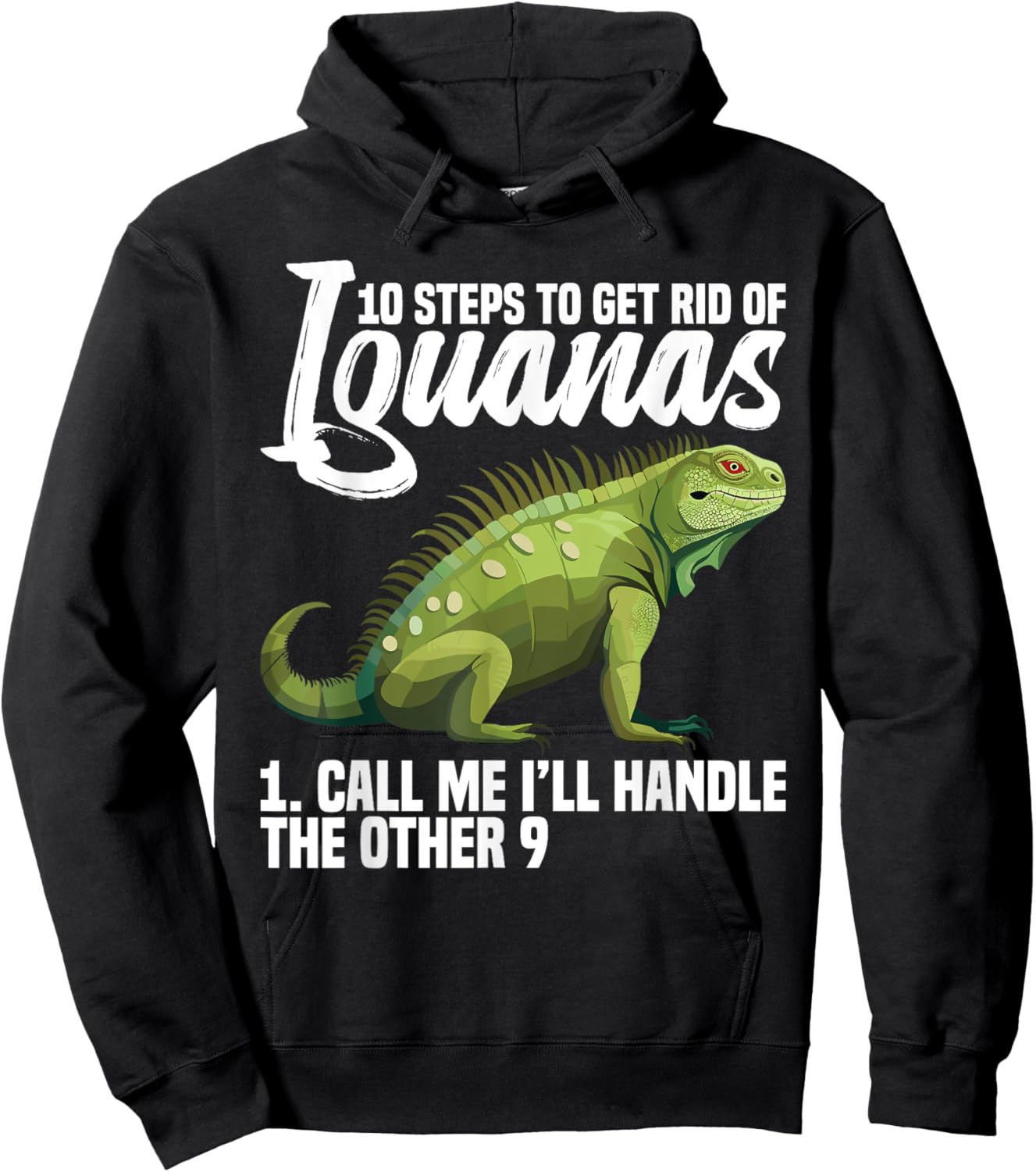 Lizard Hunting Equipment Tools Iguana Removal Tech Hoodie - Hoodie | Black