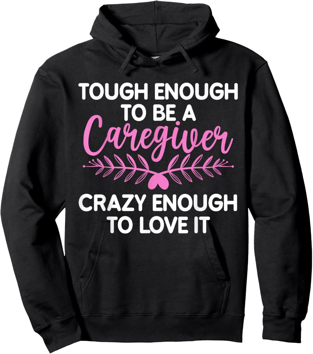 Funny Caregiver Art Men Girls Caregiving Caregiver Hoodie - Hoodie | Black