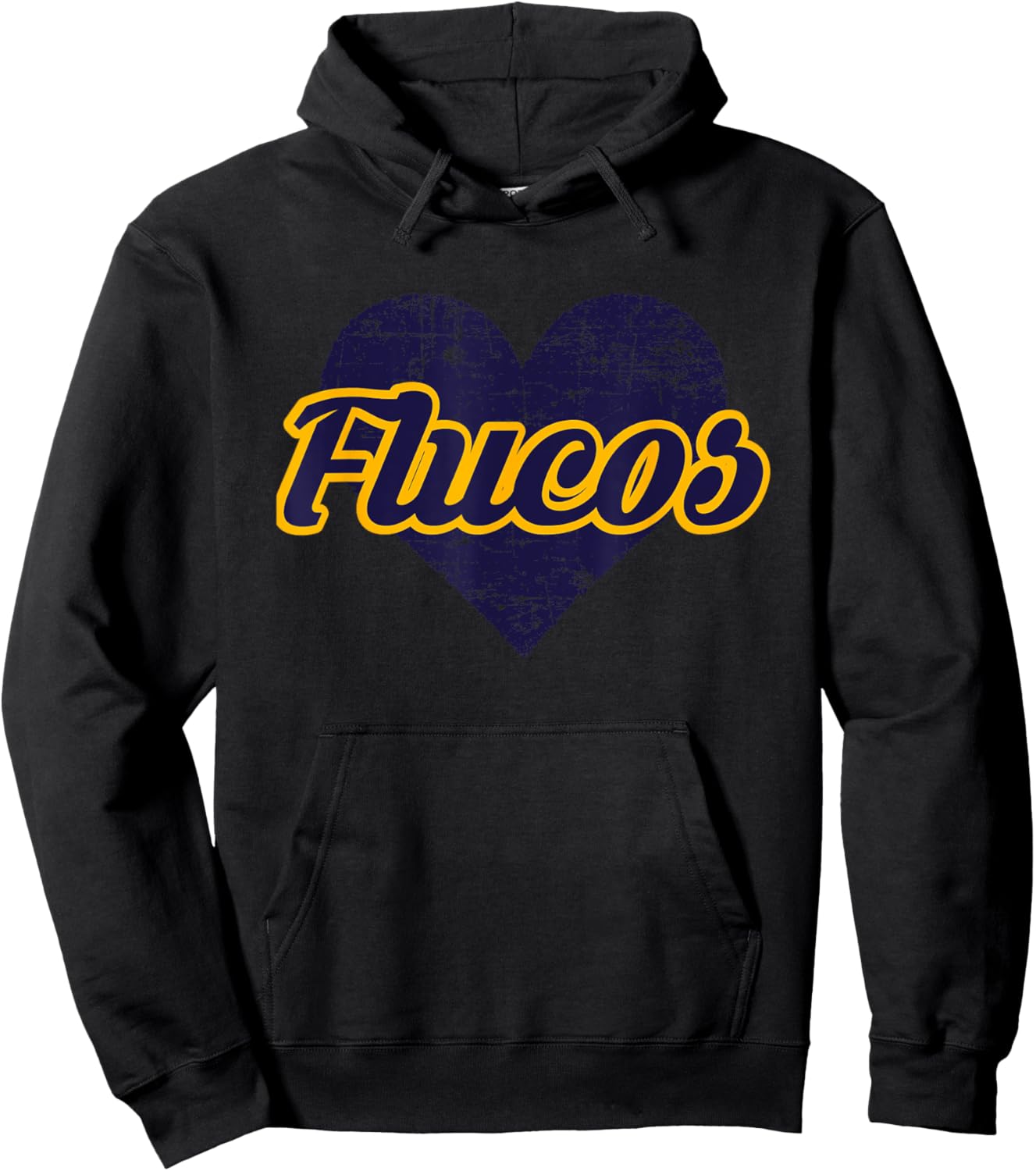 Fluvanna County Flucos Over Heart Hoodie - Hoodie | Black