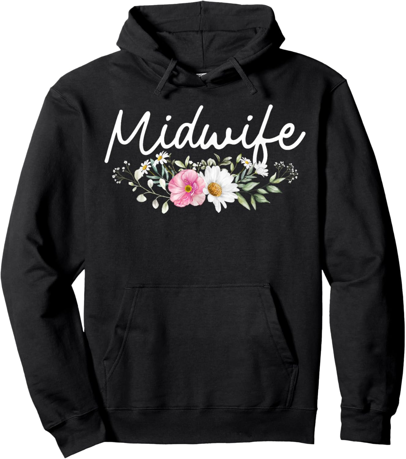 Midwife Art Midwifery Labor And Delivery Midwife Hoodie - Hoodie | Black