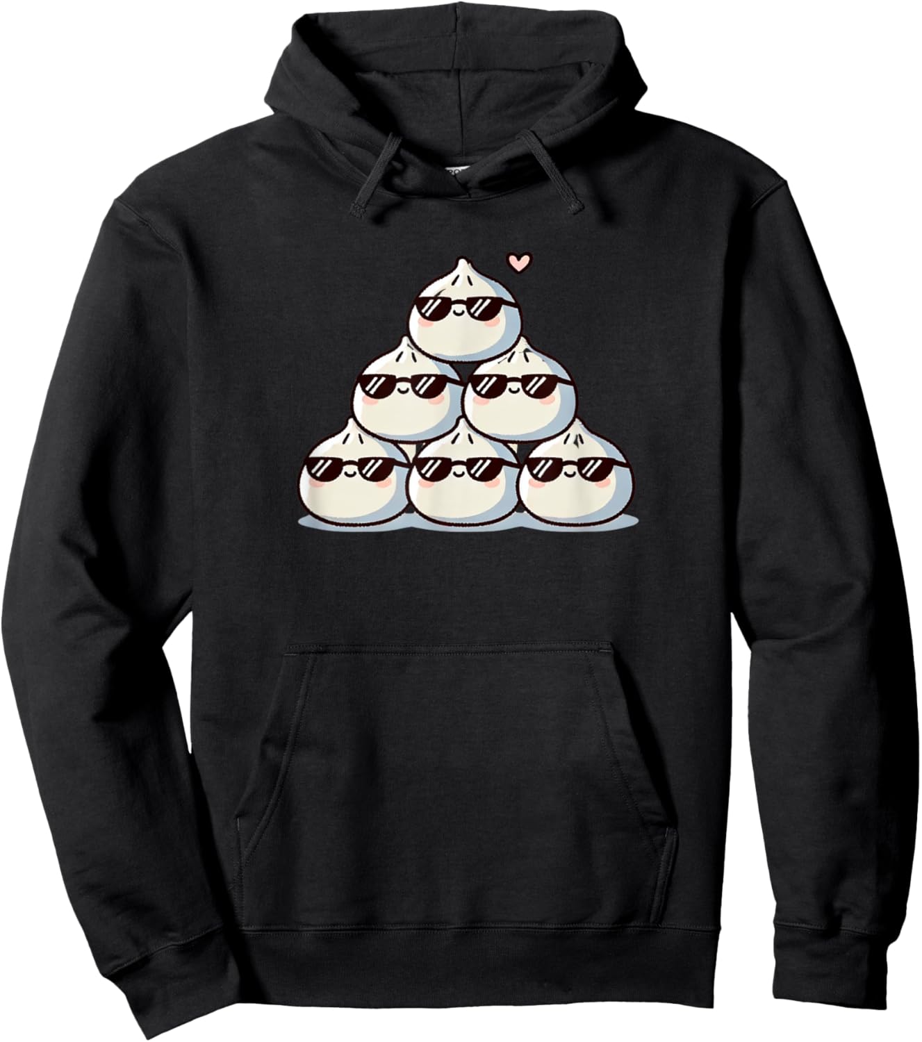 Kawaii Anime Bao Bun Ramen Sushi Kids Hoodie - Hoodie | Black
