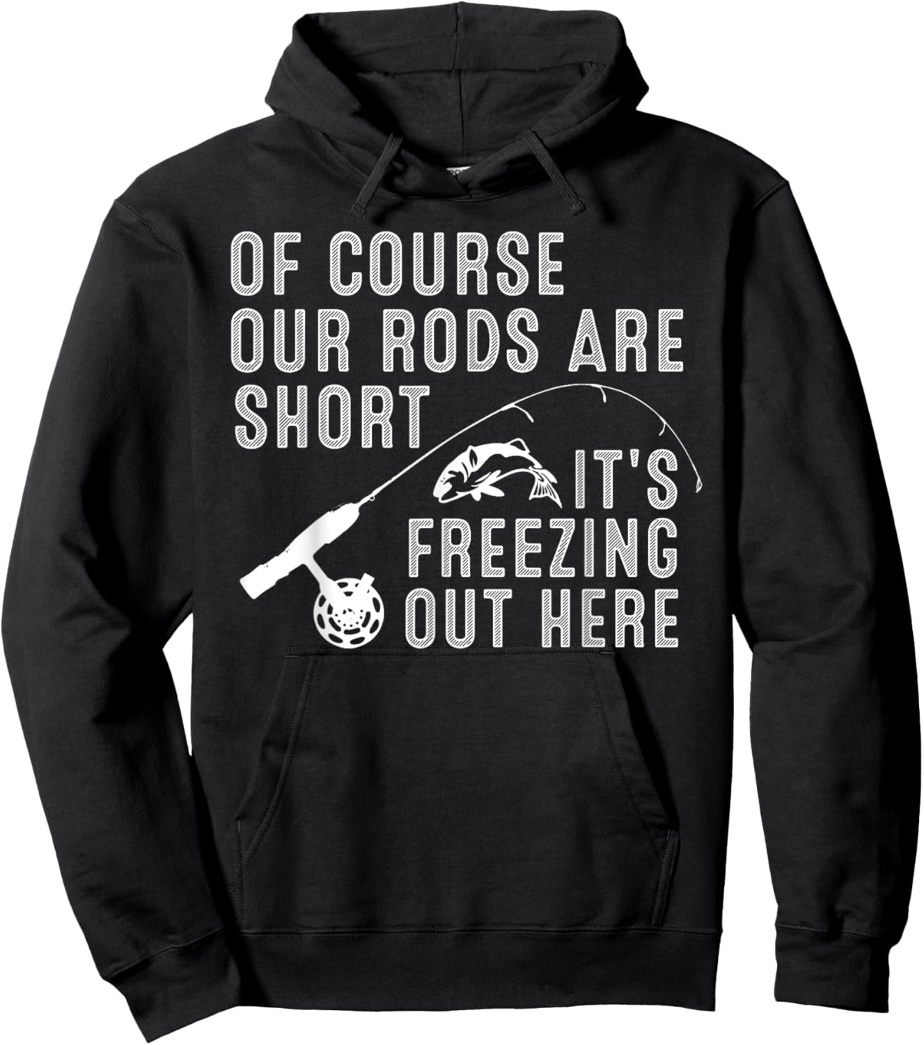Funny Ice Fishing Art Dad Father Ice Fishing Lover Hoodie - Hoodie | Black