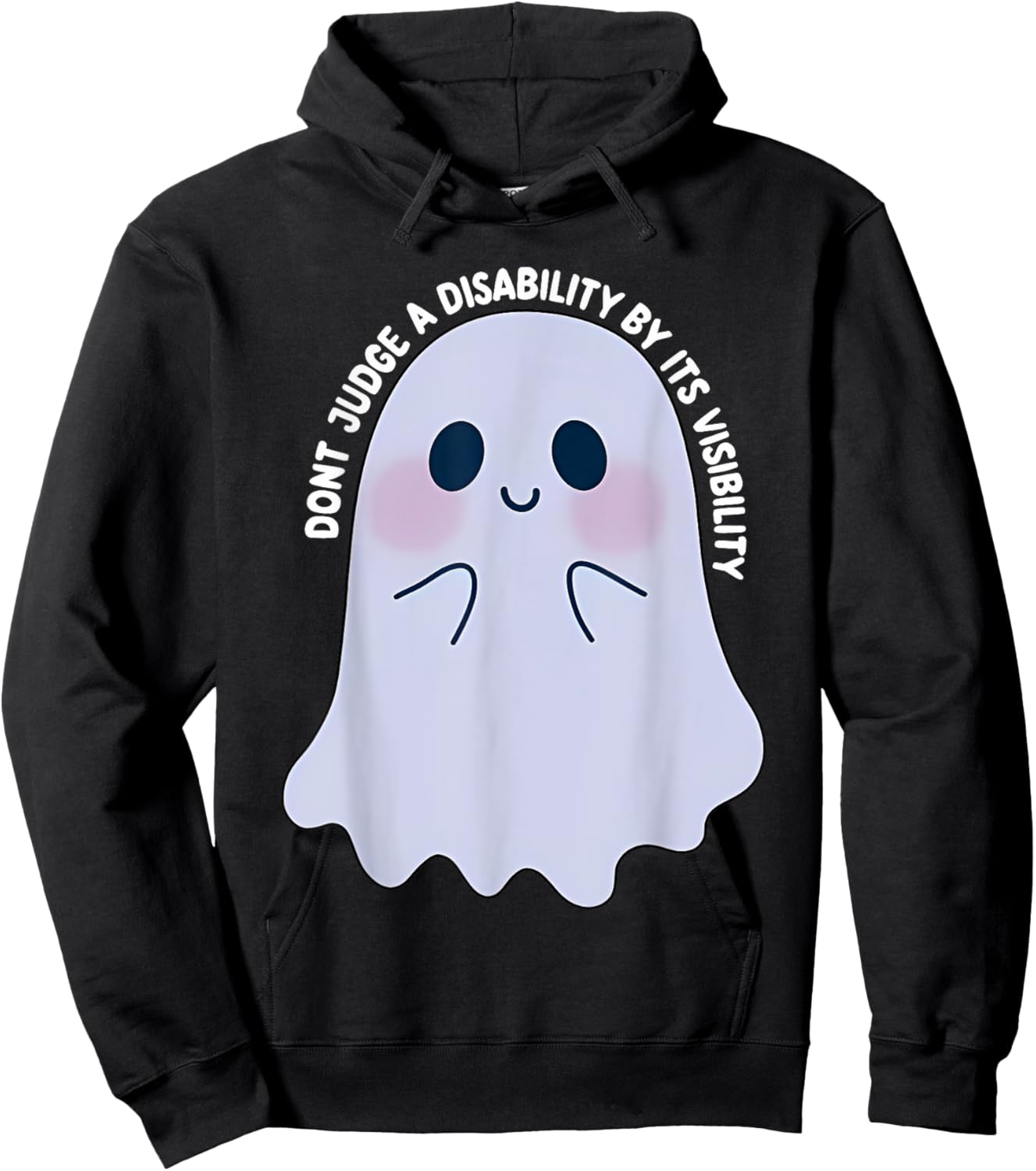 Dont Judge a Disability by Its Visibility Teacher Hoodie - Hoodie | Black