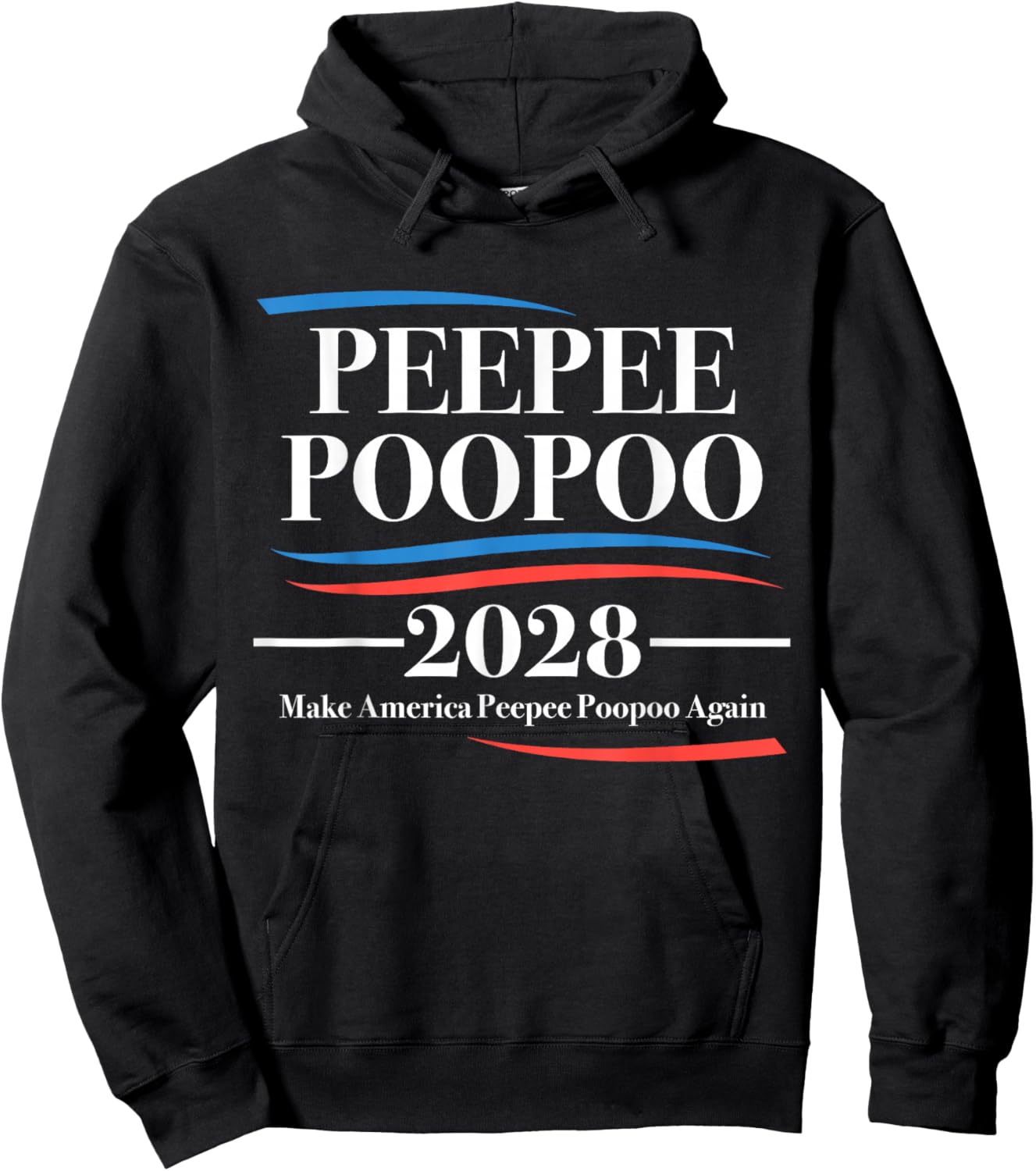 Pee Pee Poo Poo 2028 Peepee Poopoo Meme Hoodie - Hoodie | Black