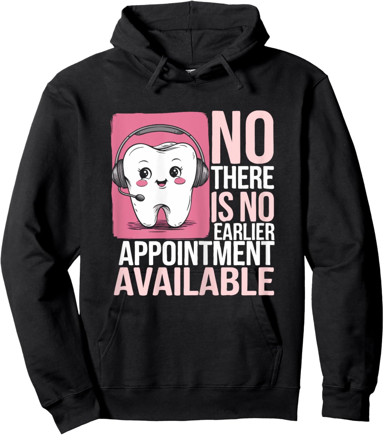Dentist Reception Life Appointment Dental Receptionist Hoodie - Hoodie | Black