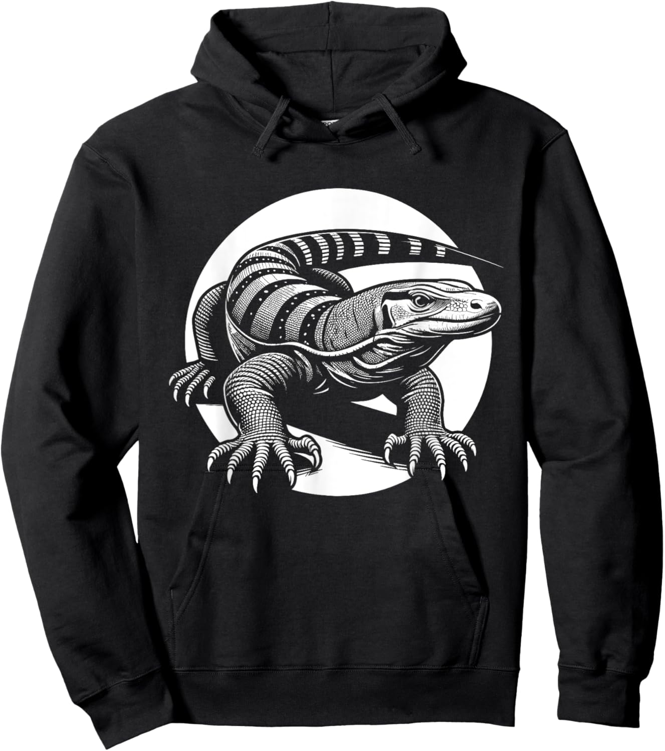 Komodo Dragon Monitor Lizard Hoodie - Hoodie | Black