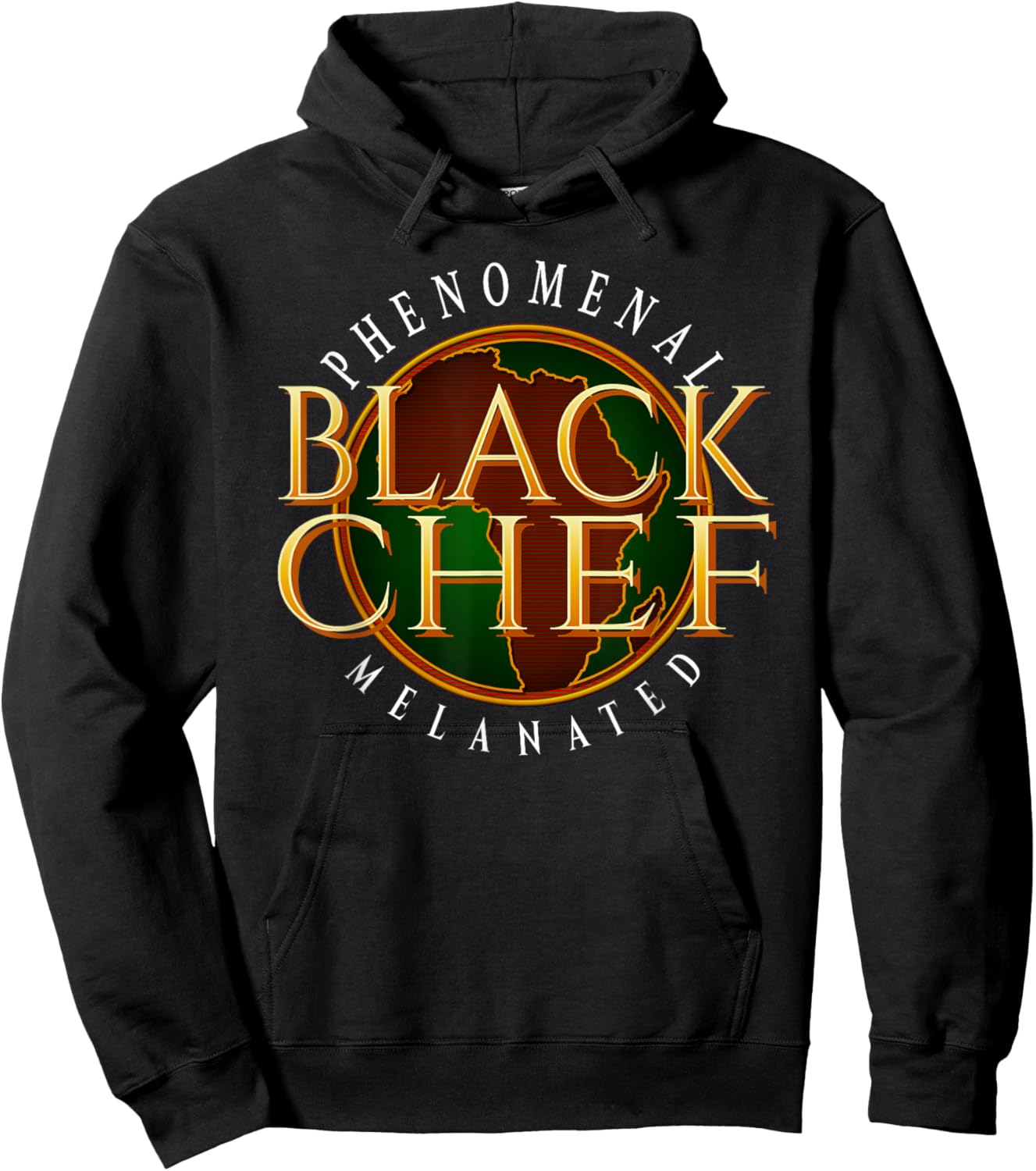 Phenomenal Melanated Black Chef Hoodie - Hoodie | Black
