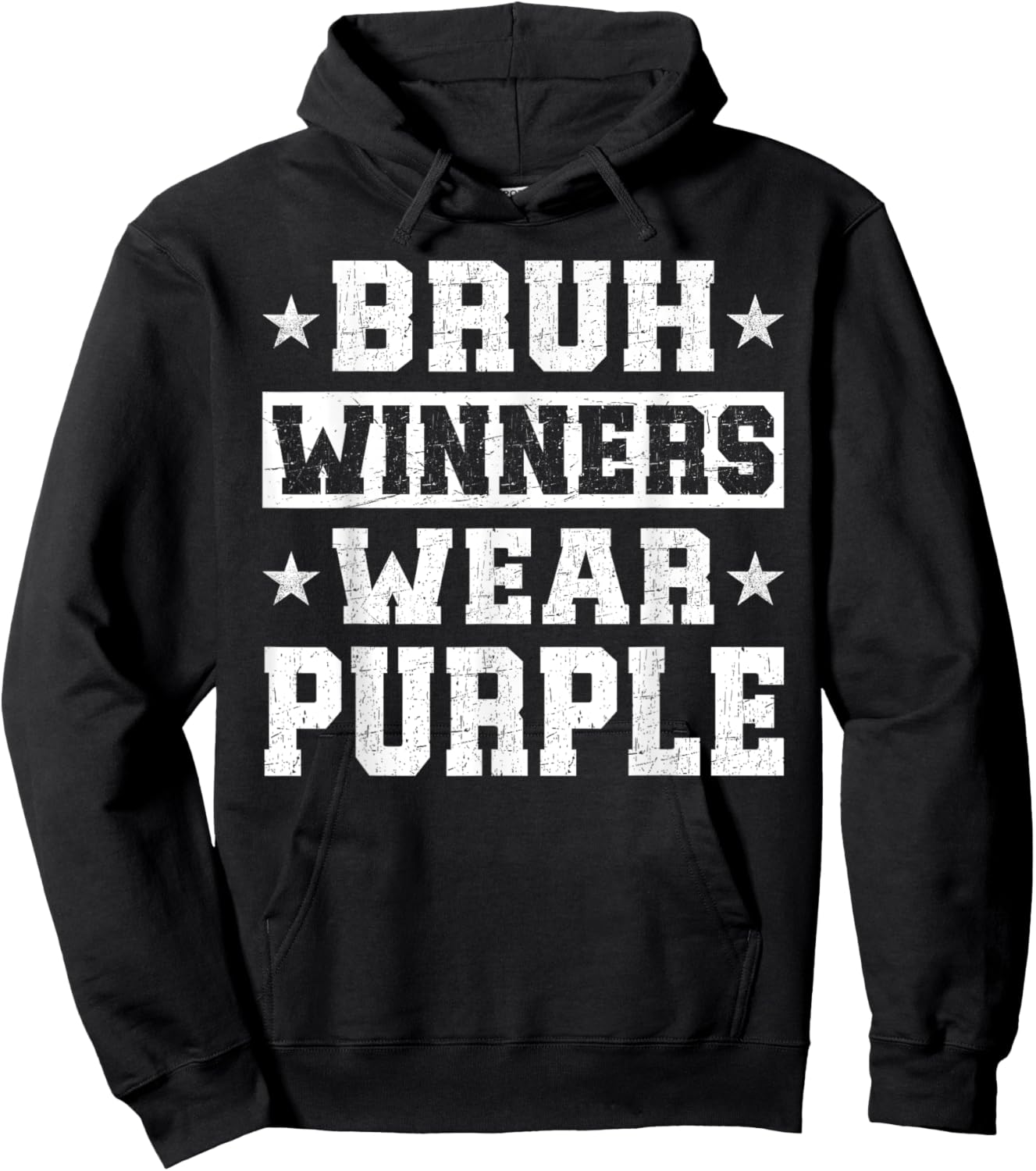 Spirit Week Winners Wear Purple Camp Team Game Color Sports Hoodie - Hoodie | Black