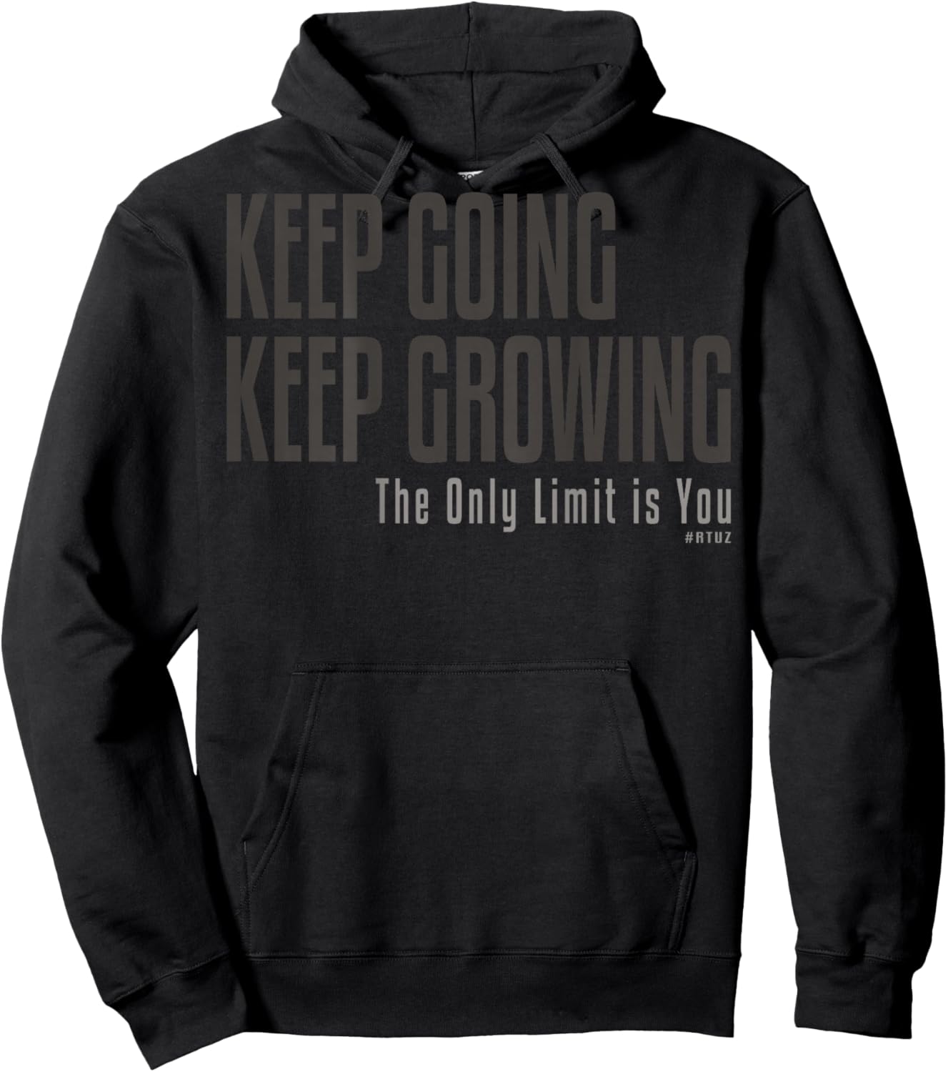 Fitness Quote Y2K Gym Training Back Print Yoga Sport Workout Hoodie - Hoodie | Black