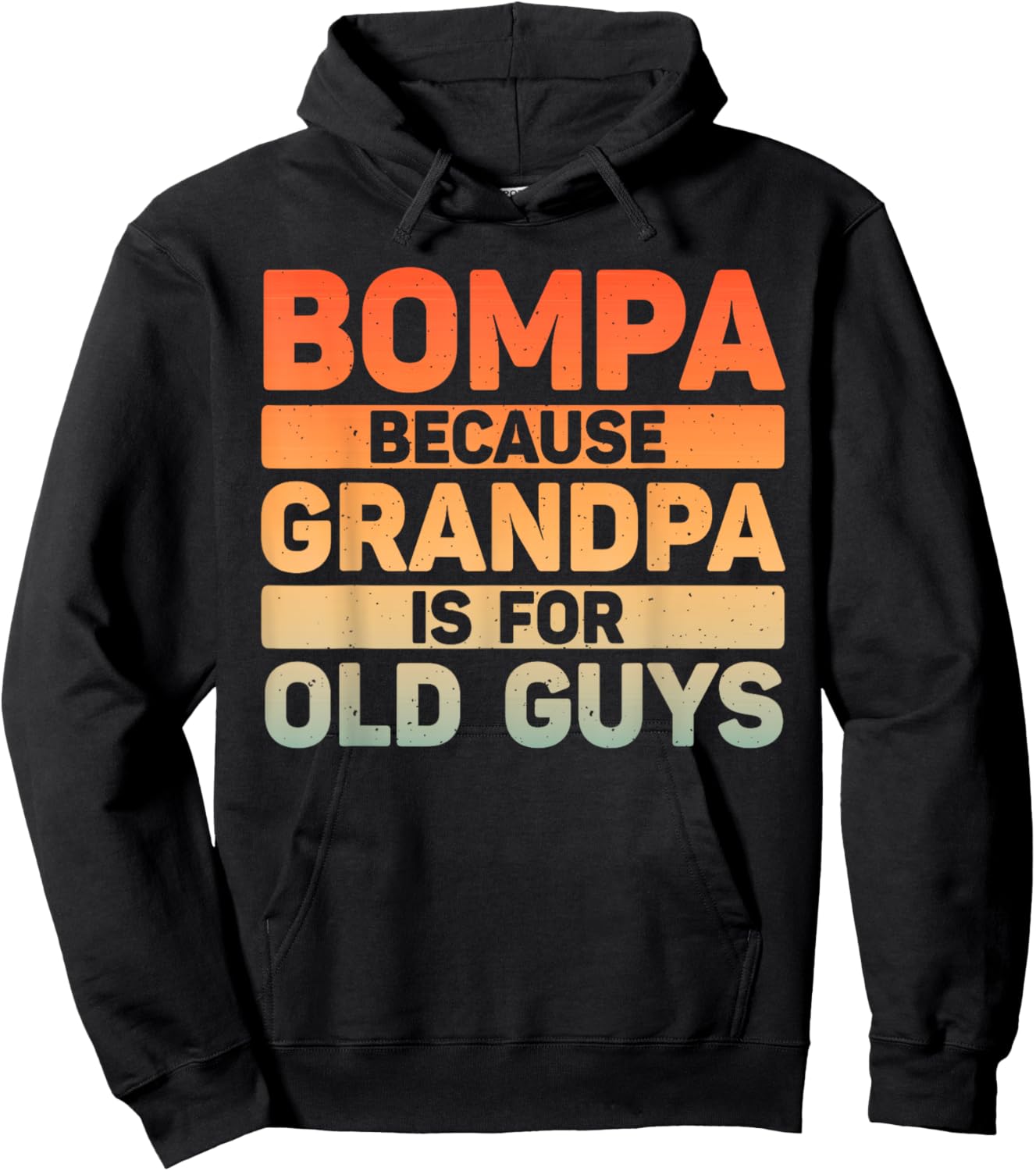 Bompa Design For Grandpa From Grandkids Father's Day Bompa Hoodie - Hoodie | Black
