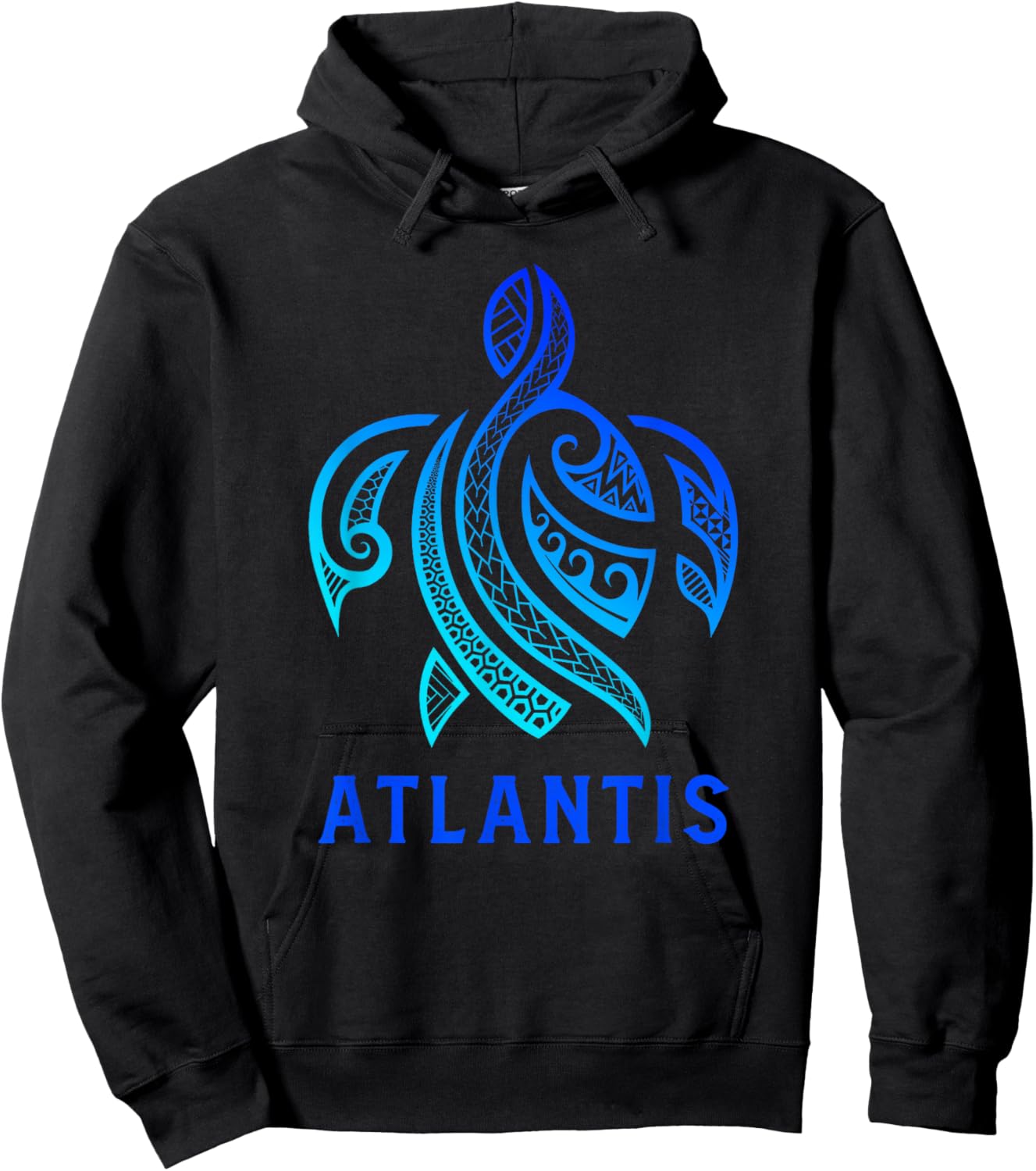 Atlantis Bahamas Tribal Sea Turtle Bahamas Maori Art Hoodie - Hoodie | Black