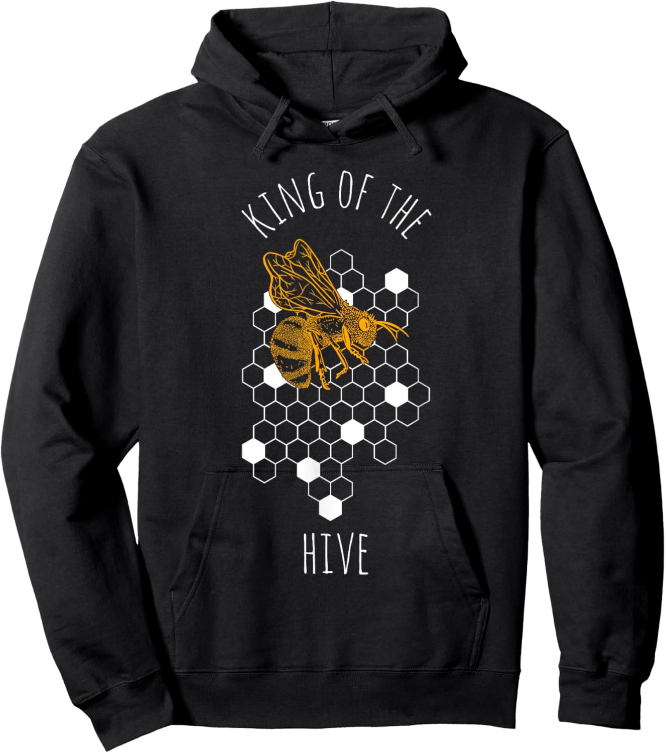 KING OF THE HIVE Beekeeper Beekeeping Hobby Animal Bee Fan Hoodie - Hoodie | Black