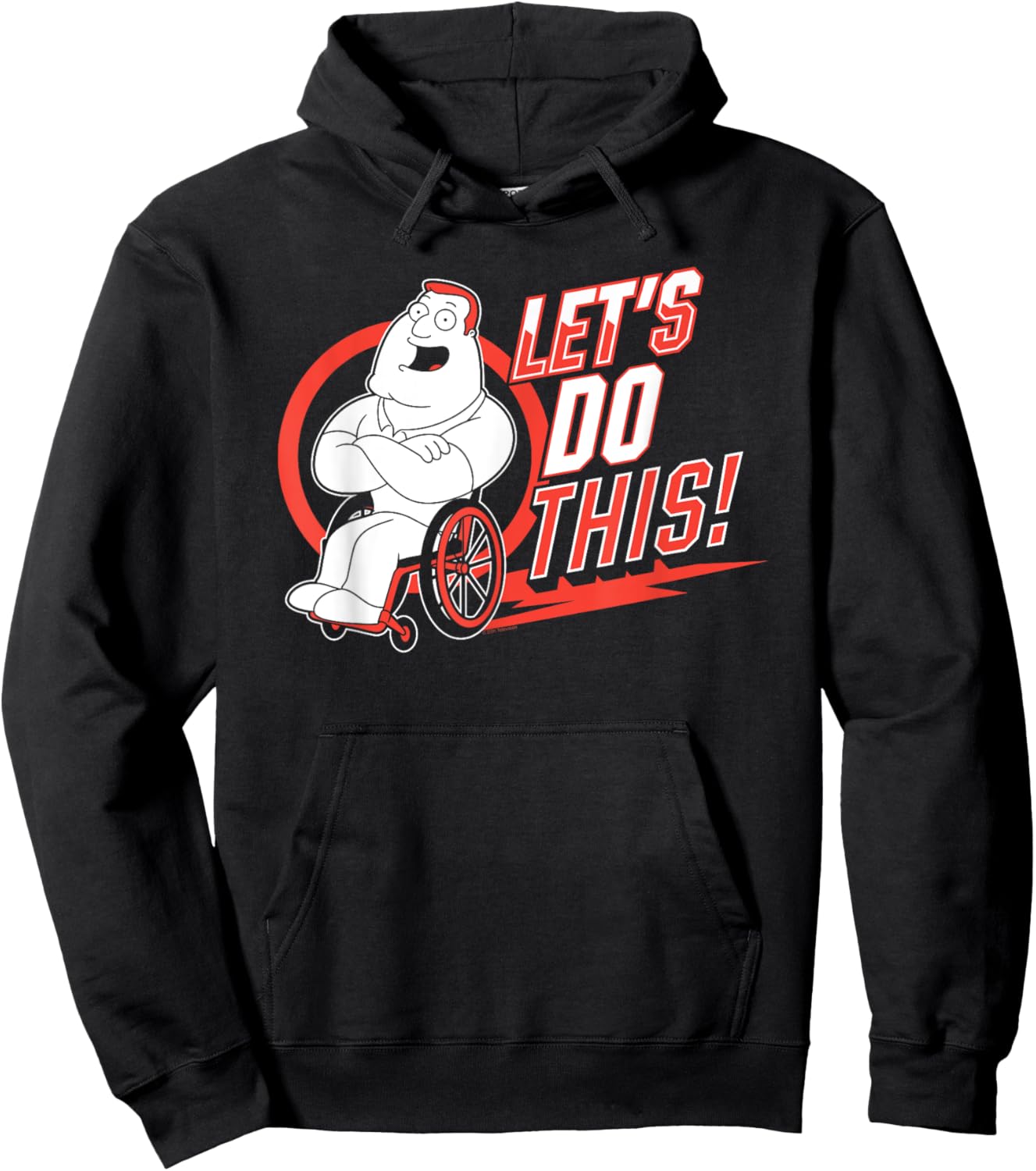 Family Guy Let's Do This Joe Swanson Funny Cartoon Hoodie - Hoodie | Black