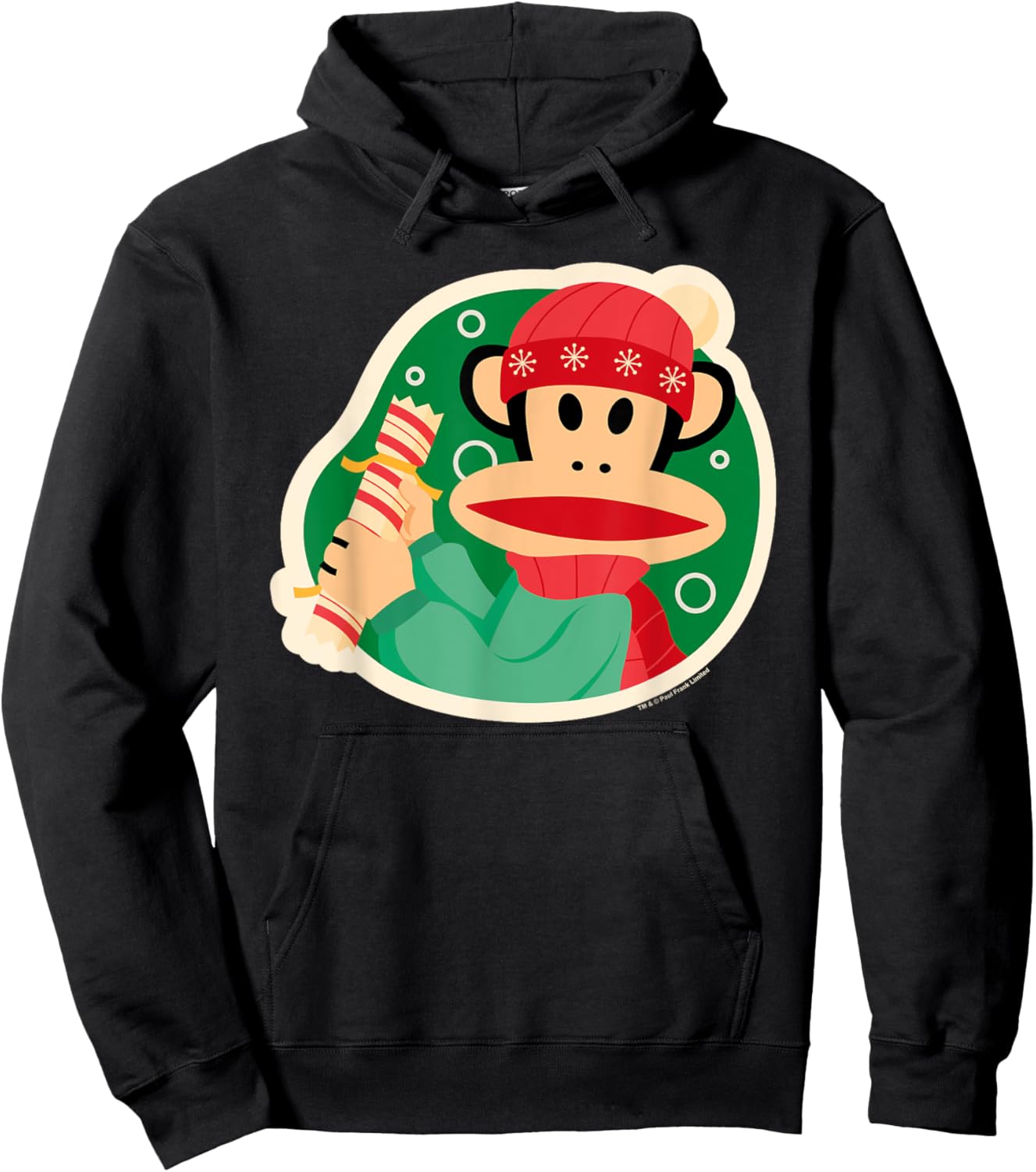 Paul Frank Julius Monkey Christmas Cracker Hoodie - Hoodie | Black