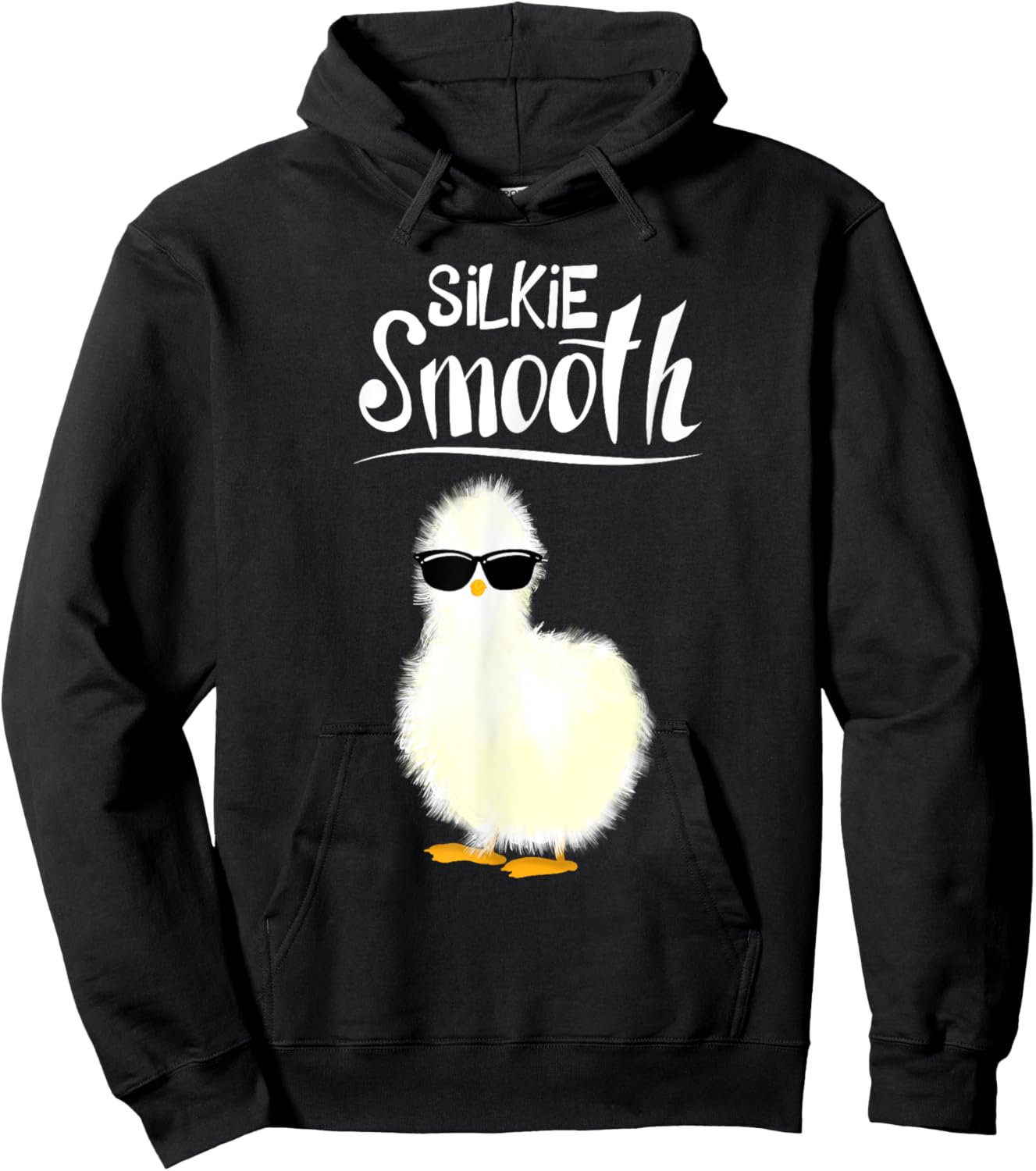 Funny Silkie Smooth Art Women Silkie Chicken Lover Hoodie - Hoodie | Black