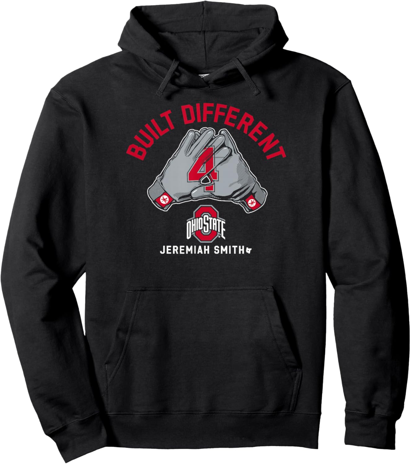 Jeremiah Smith - Built Different - Ohio State Football Hoodie - Hoodie | Black