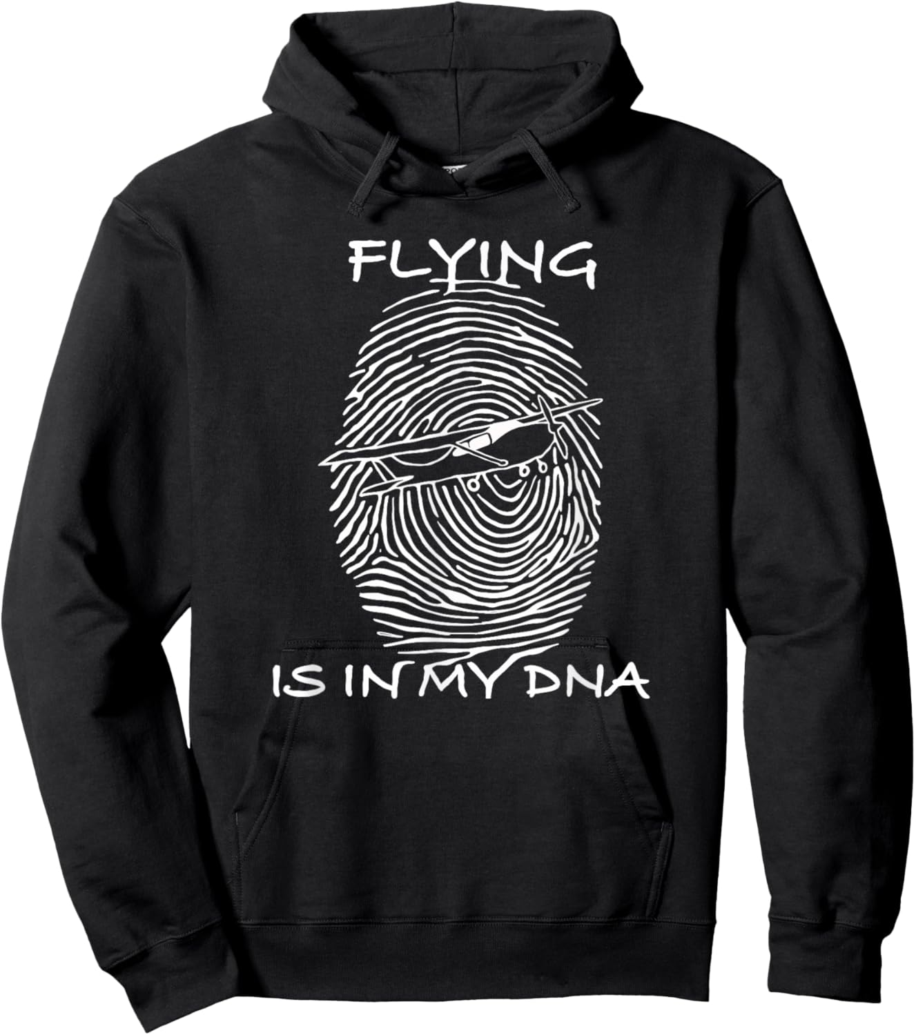 Cloud Surfing Apparel Pilot - Black, Small - Short Sleeve - Modern - Round Neck - Unique Graphic Design Hoodie - Hoodie | Black