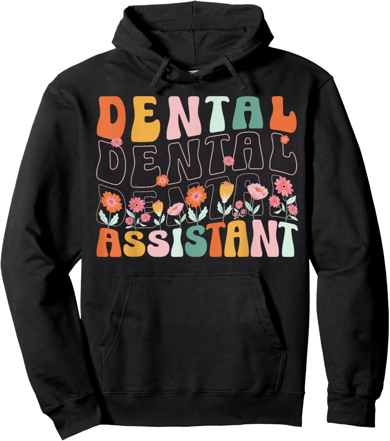 Cute Dental Assistant Graduate Cute Dental Assistant Crew Hoodie - Hoodie | Black