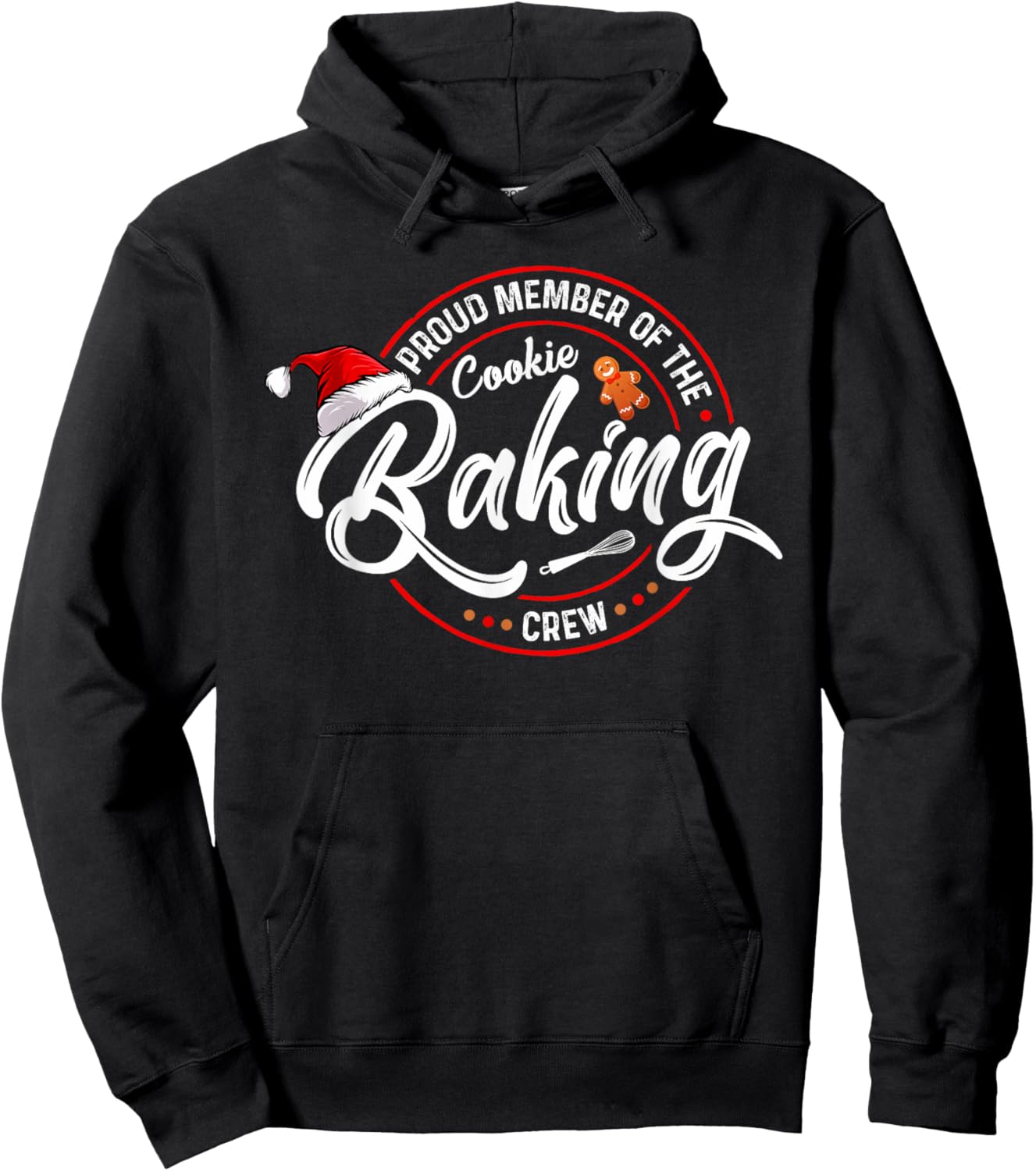 Proud Member Of The Cookie Baking Crew Funny Bakery Matching Hoodie - Hoodie | Black