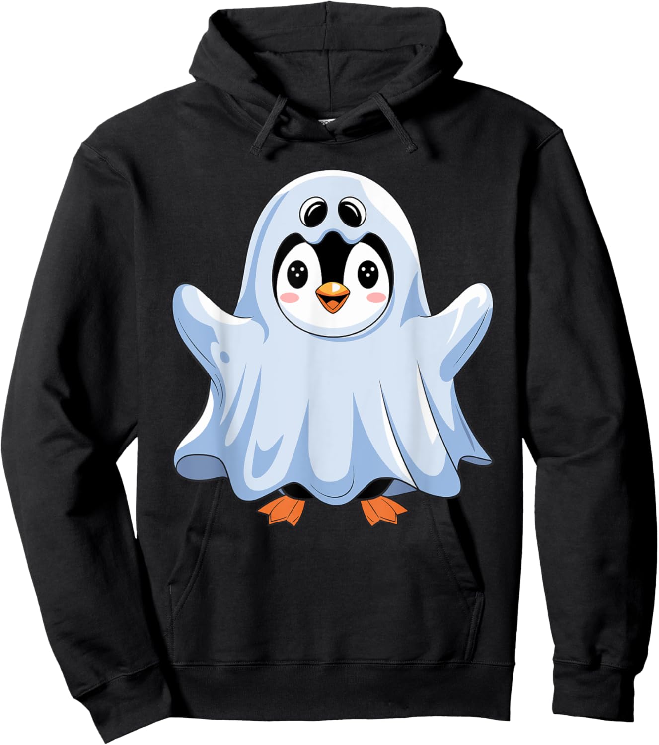 Penguin Halloween Cute Ghost Costume Hoodie - Hoodie | Black