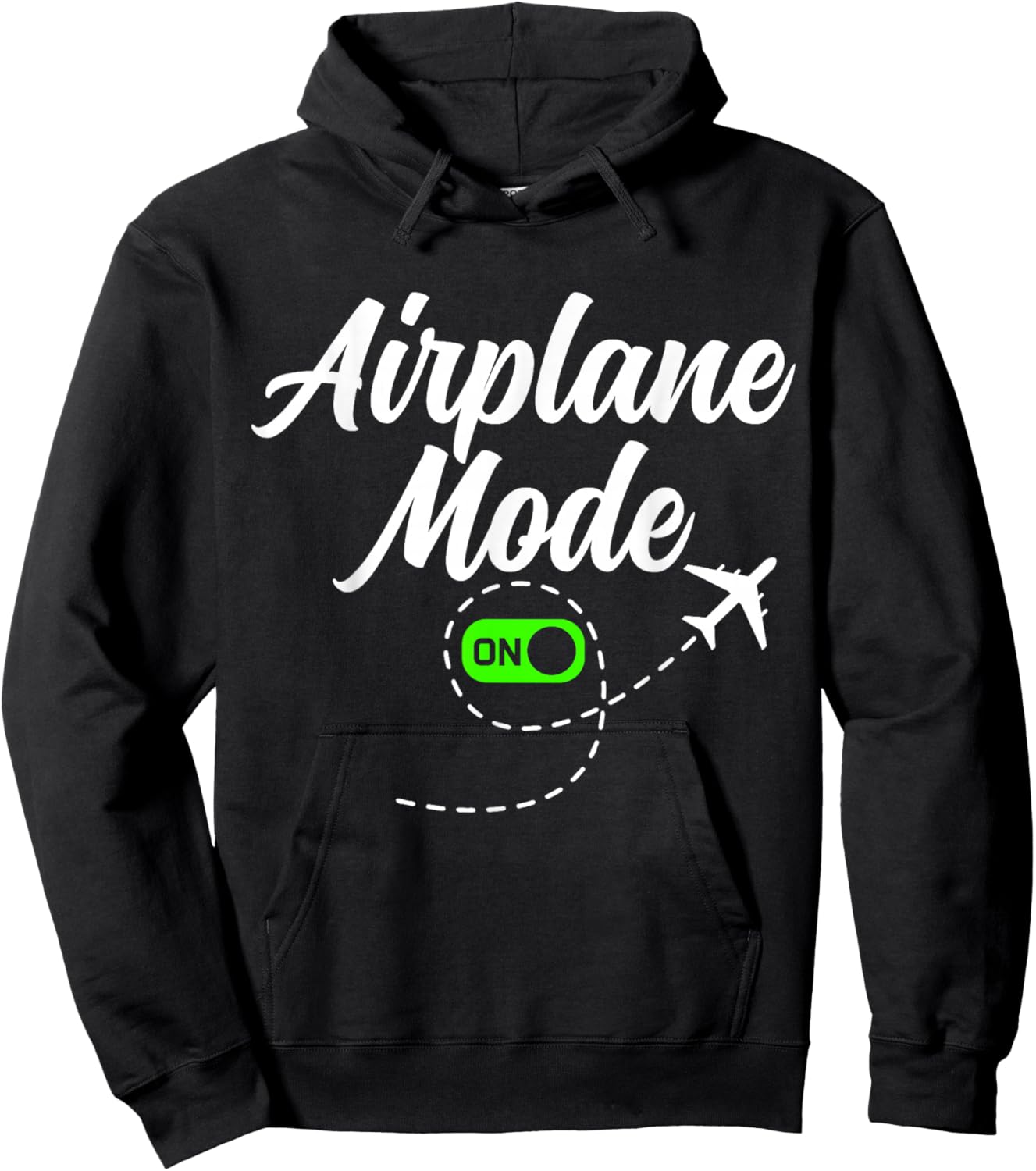 Airplane Mode Travel Flight Attendant Pilot Aviation Funny Hoodie - Hoodie | Black