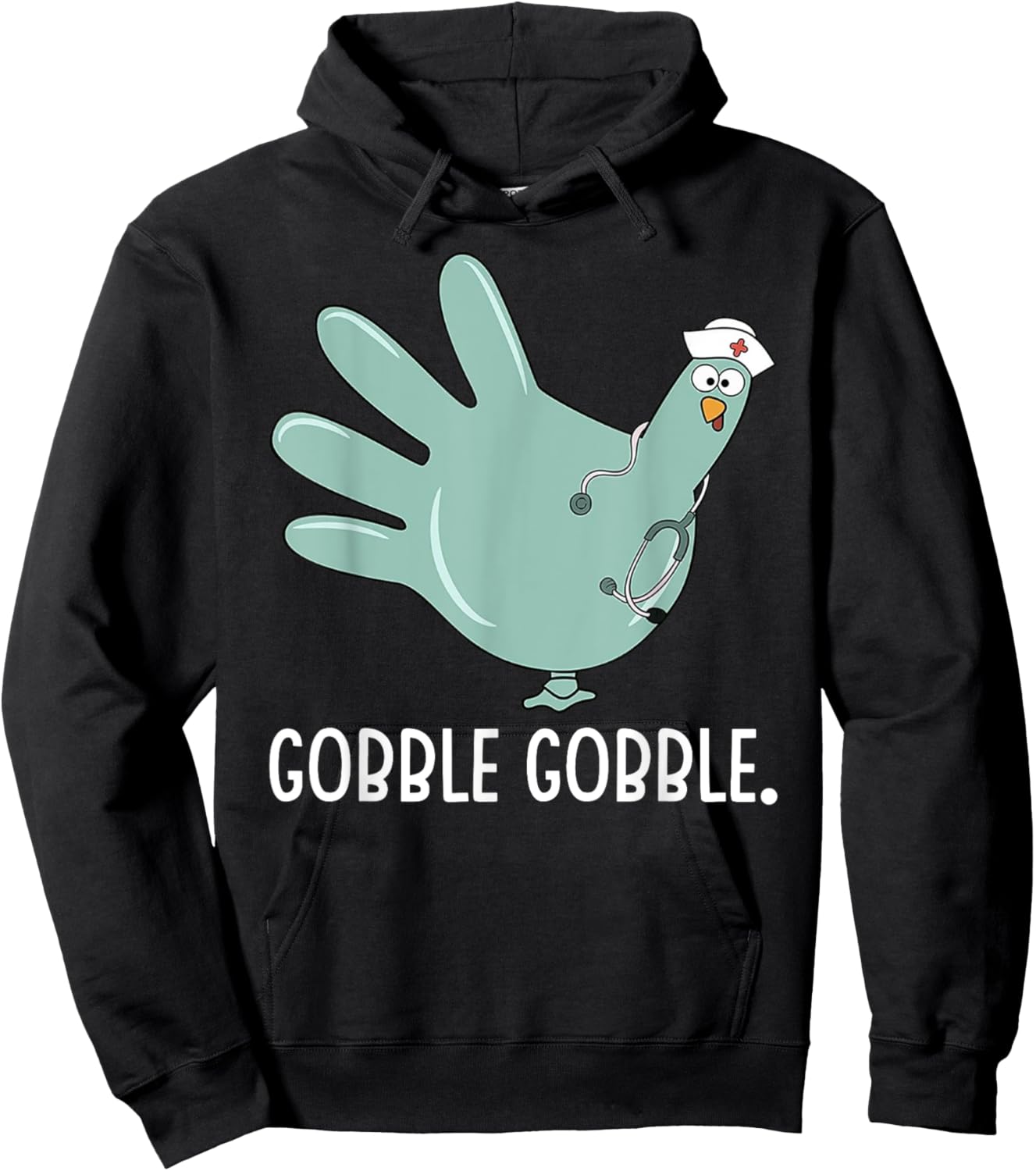 Thanksgiving nurse Glove Turkey Nurse thanksgiving for nurse Hoodie - Hoodie | Black