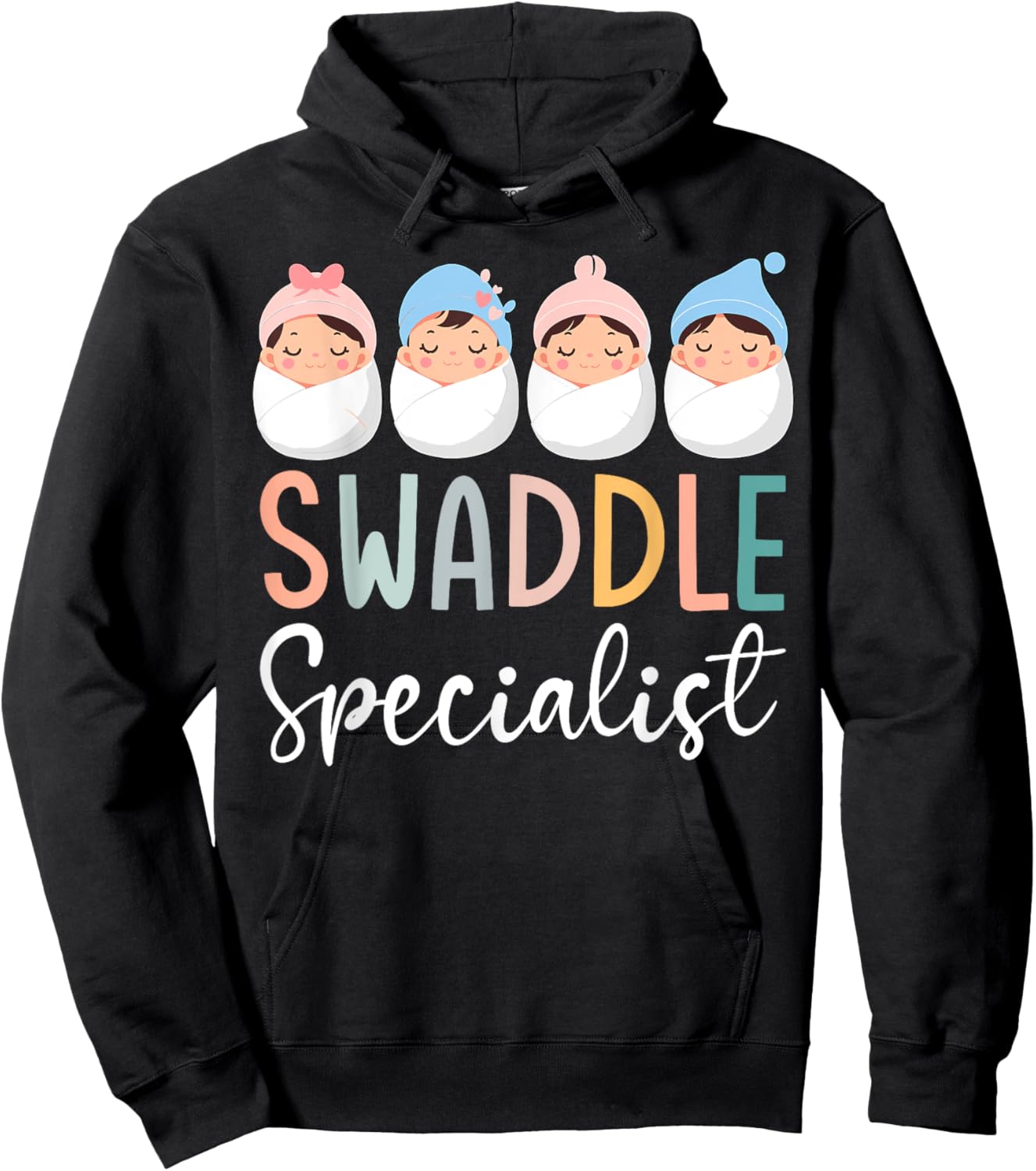 Swaddle Specialist NICU Mother Baby Nurse Tech Neonatal ICU Hoodie - Hoodie | Black