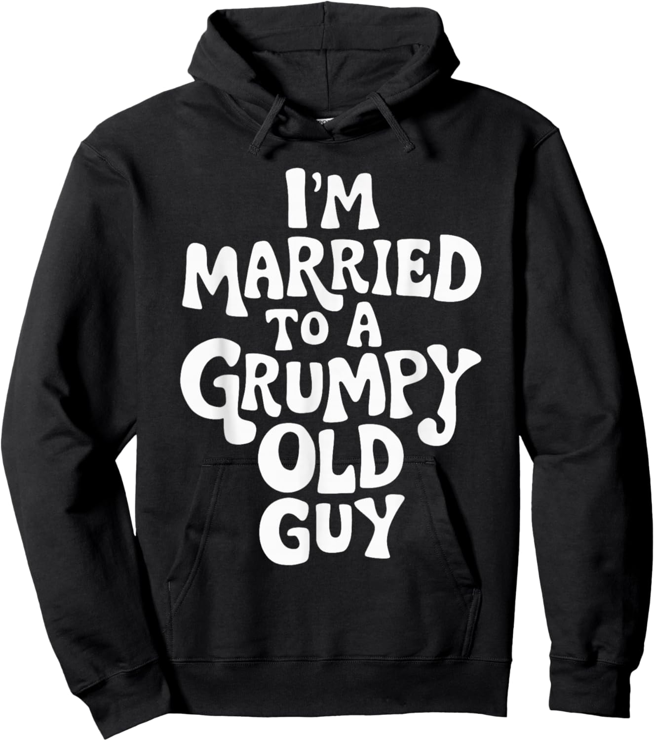 I'm Married To A Grumpy Old Guy Hoodie - Hoodie | Black